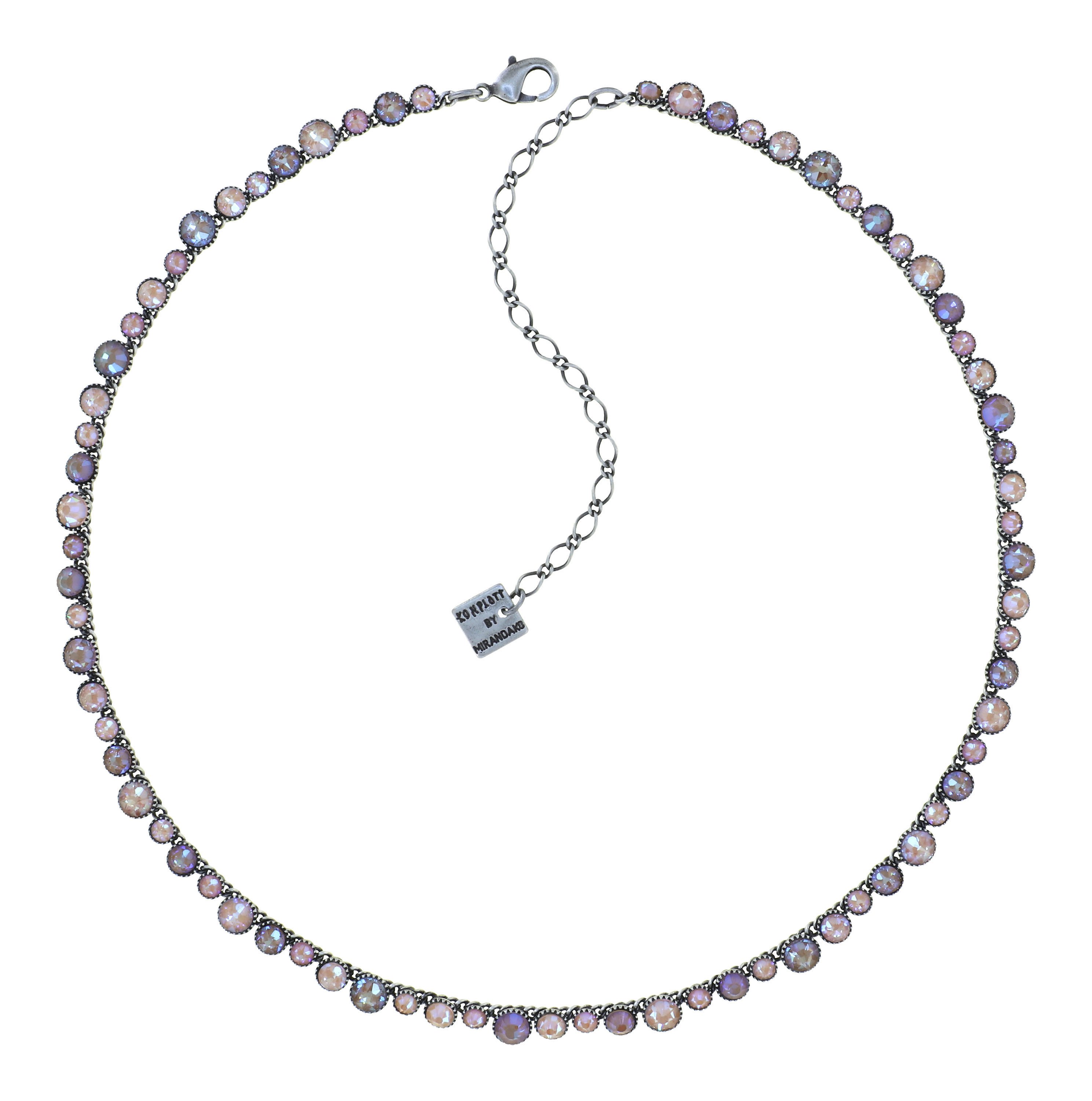 image pour Collier Water Cascade Blanc / Rose Clair  