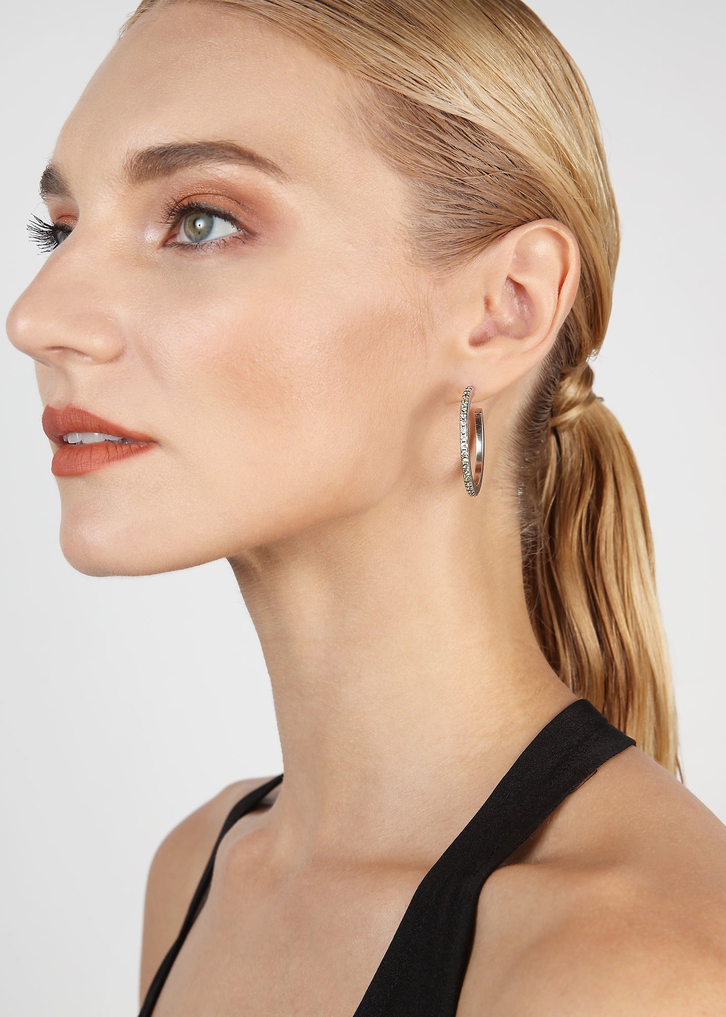 image for Creole Earrings Daily Glam Lemon Lemon 35 mm