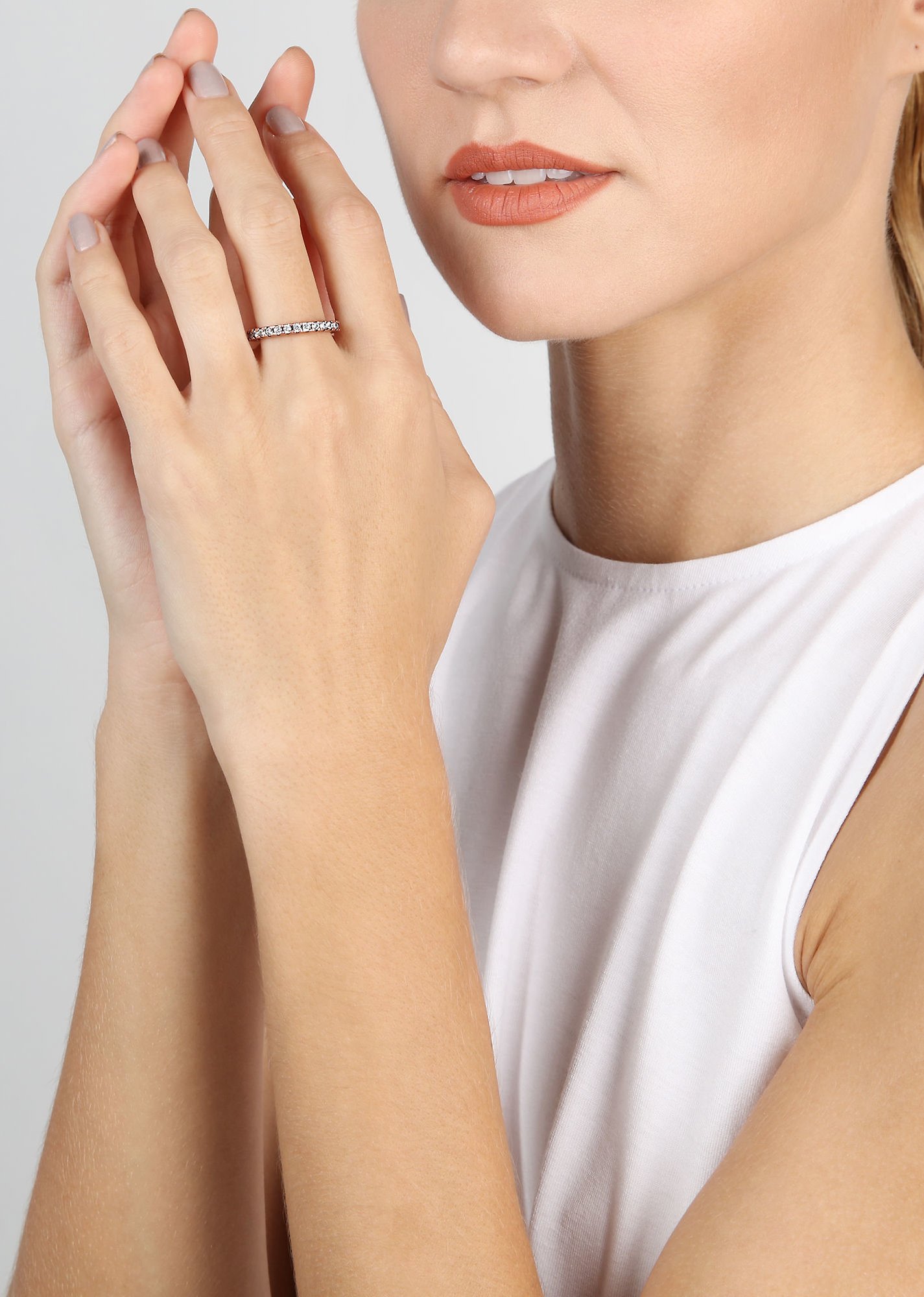 image for Ring Daily Glam White white 56mm