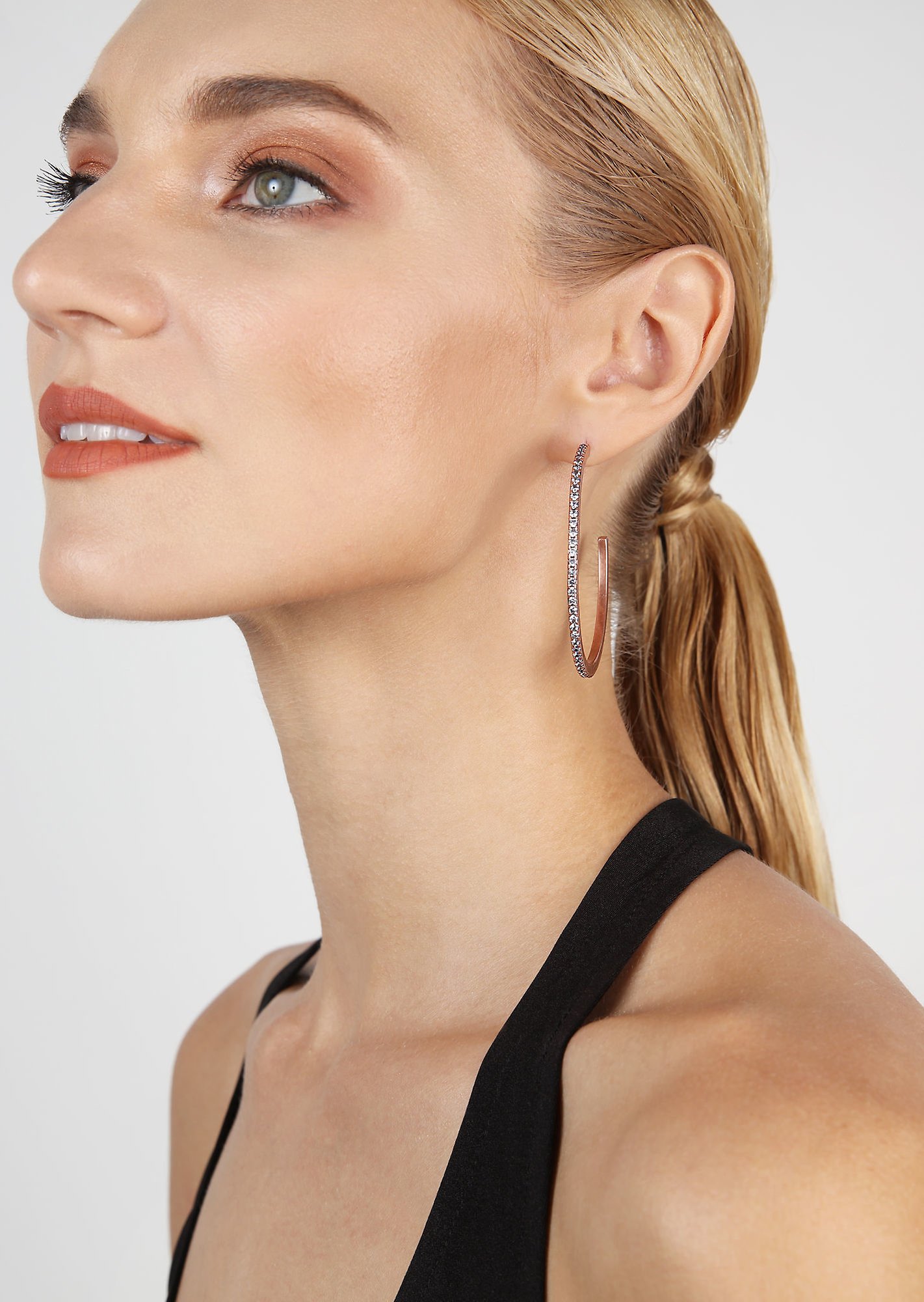 image for Creole Earrings Daily Glam Lavender lavender 58.8mm