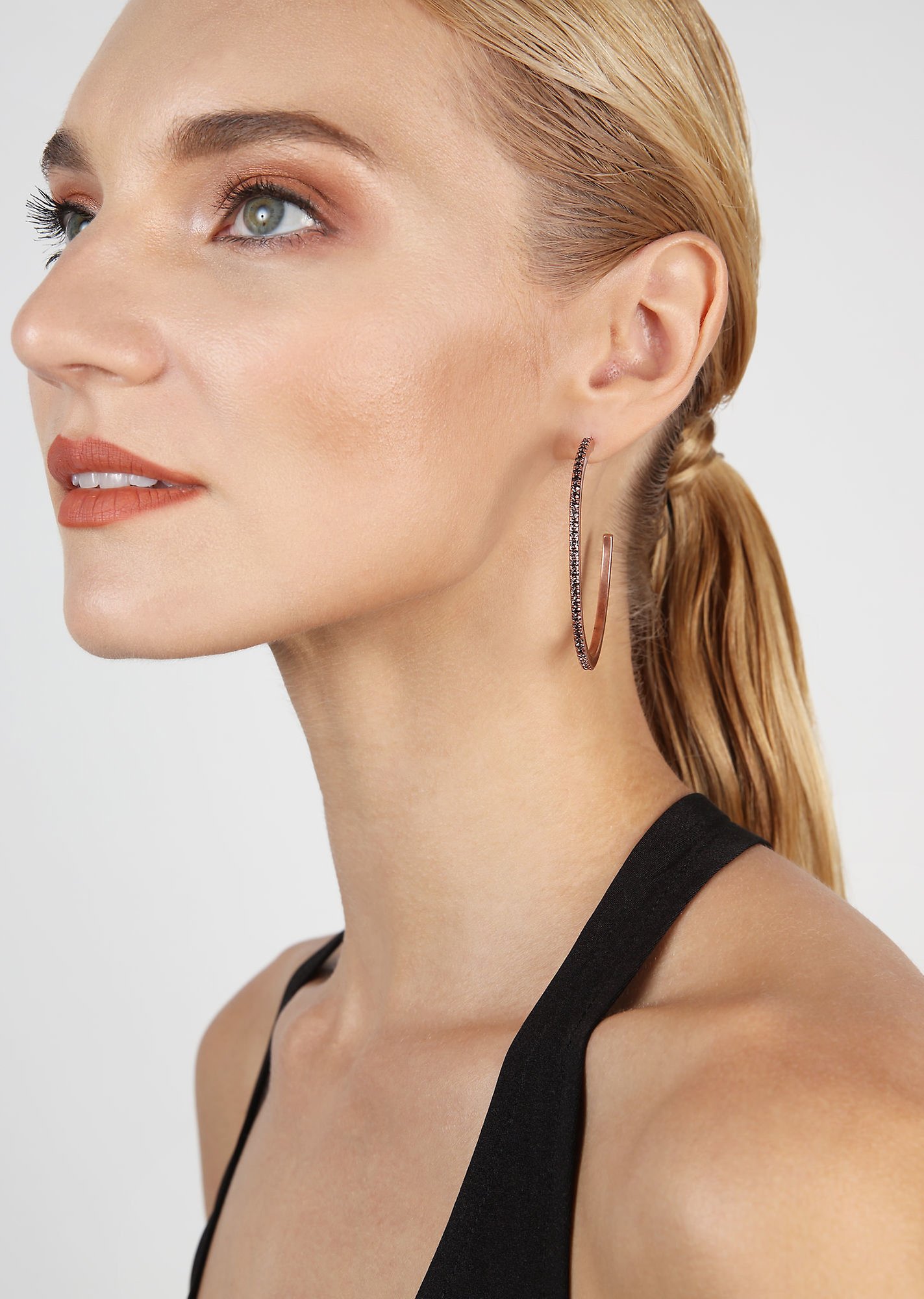 image pour Boucles d'oreilles créoles Daily Glam Marron Clair Light Brown 58.8mm