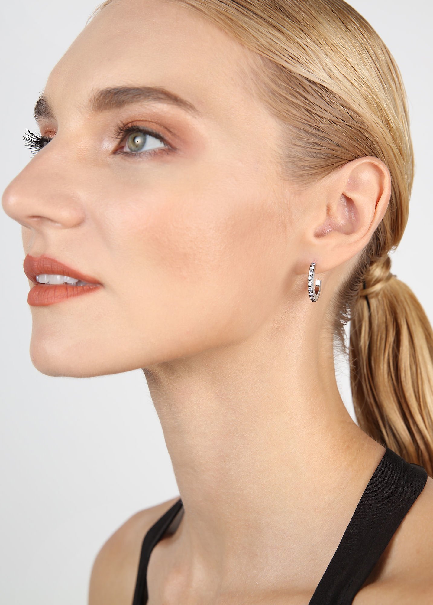 image for Creole Earrings Daily Glam Lavender lavender 19mm