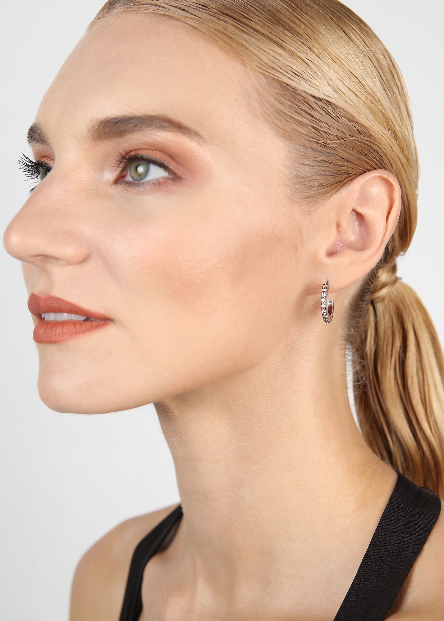 image pour Boucles d'oreilles créoles Daily Glam Lavande lavender 19mm