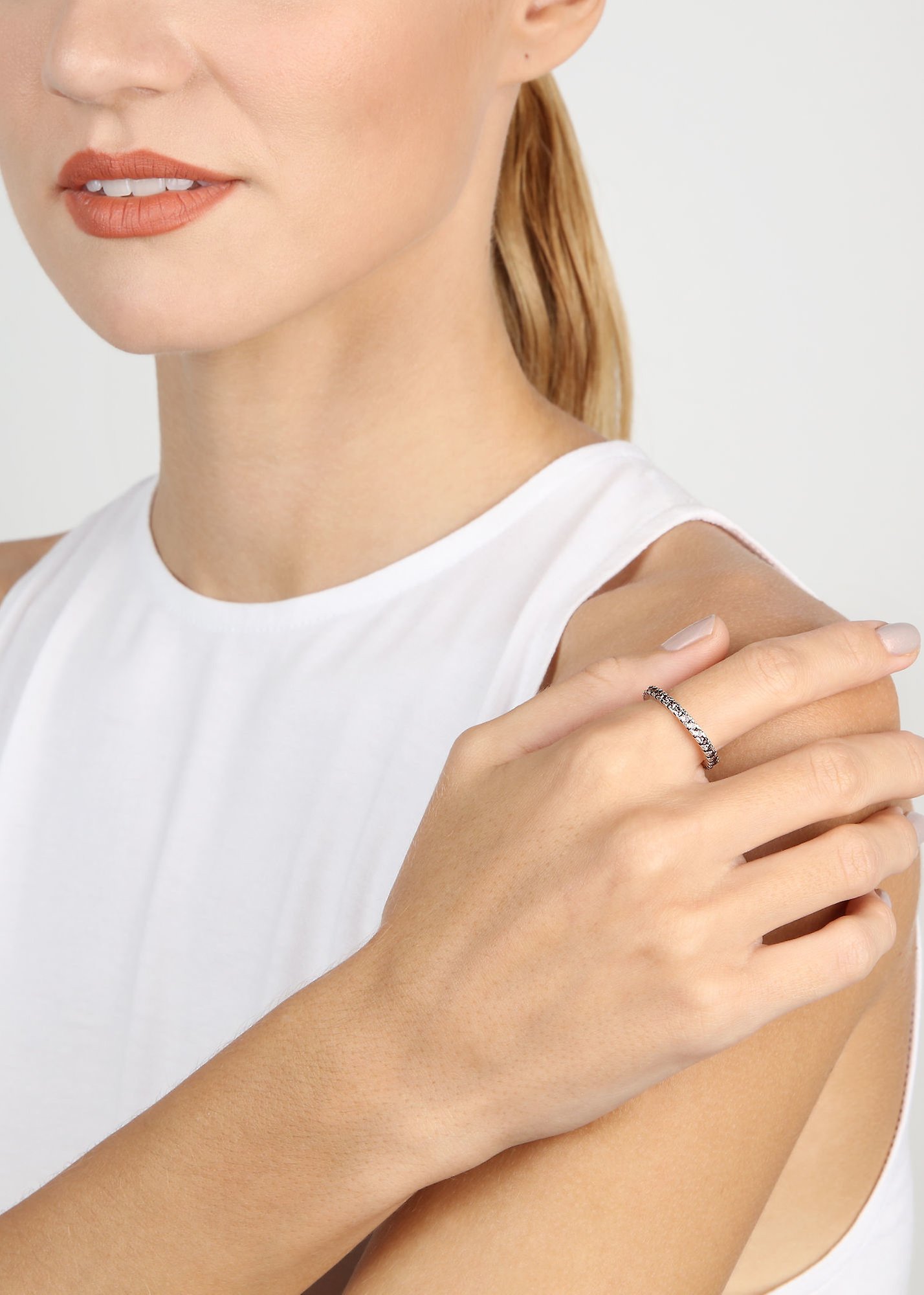 image for Ring Daily Glam Light Brown Light Brown 58mm