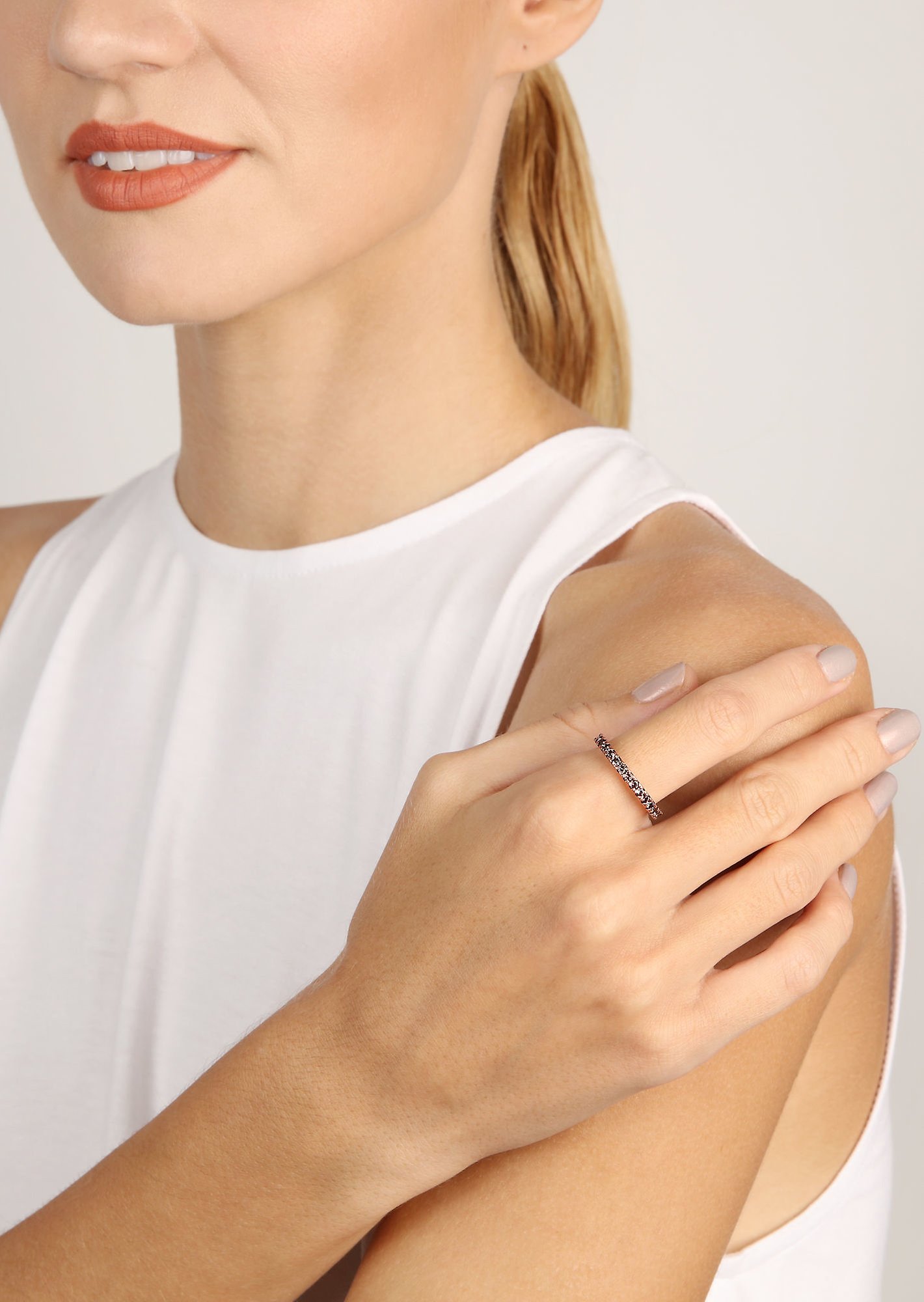 image pour Anneau Daily Glam Marron Clair Light Brown 58mm