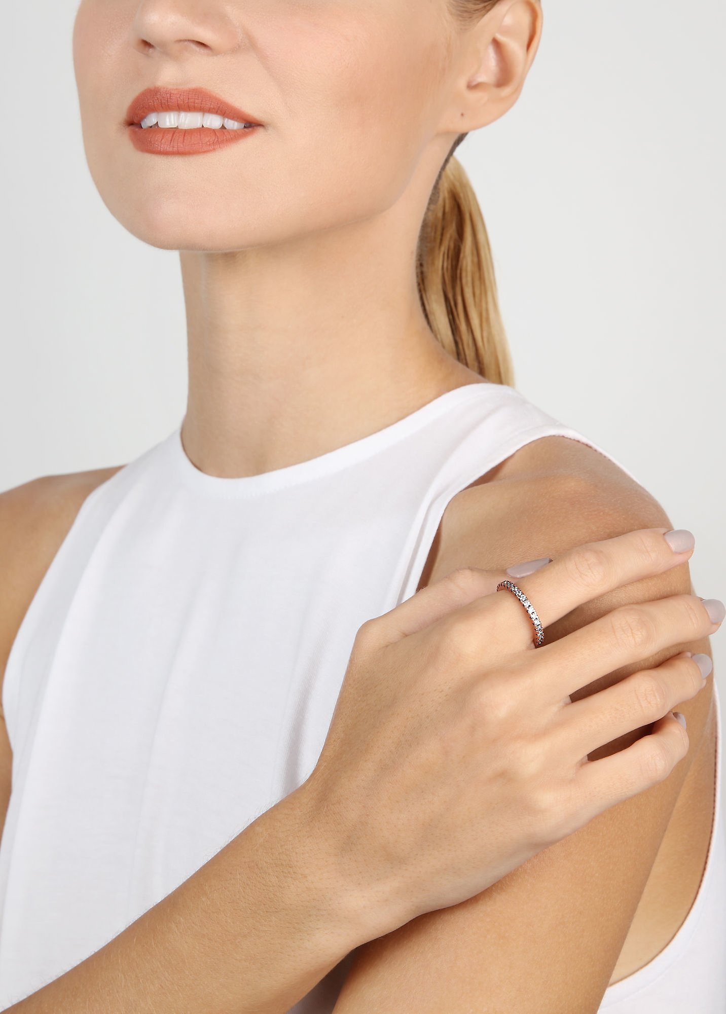 image pour Anneau Daily Glam Blanc white 58mm