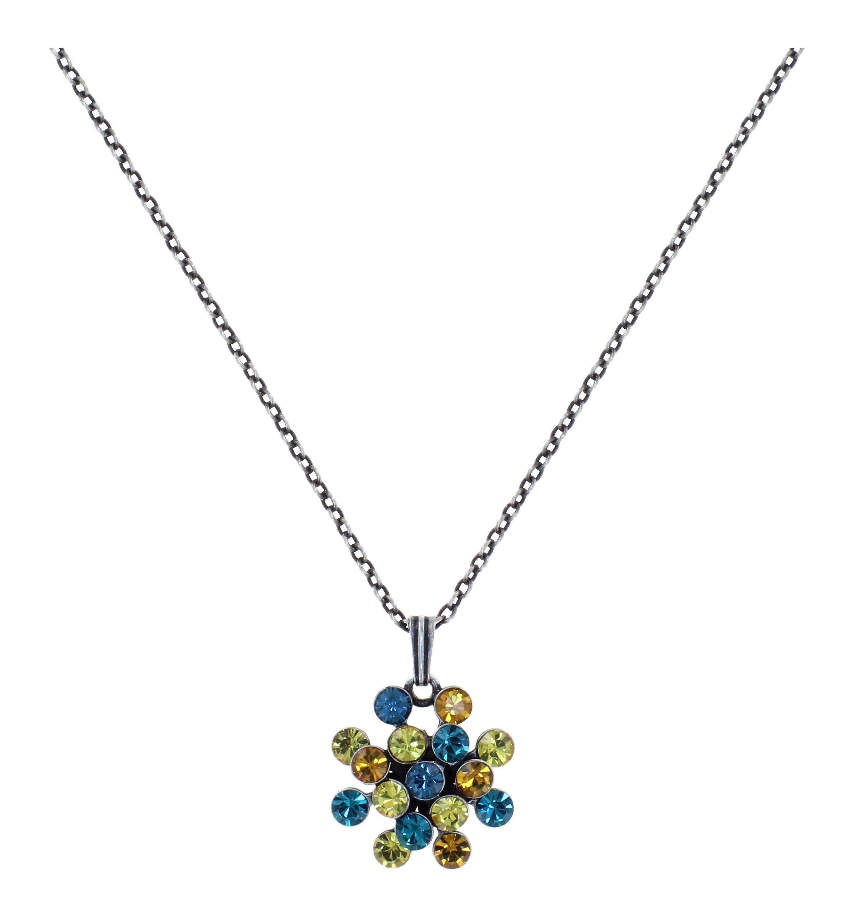 image pour Collier pendant Magic Fireball Bleu / Jaune  mini