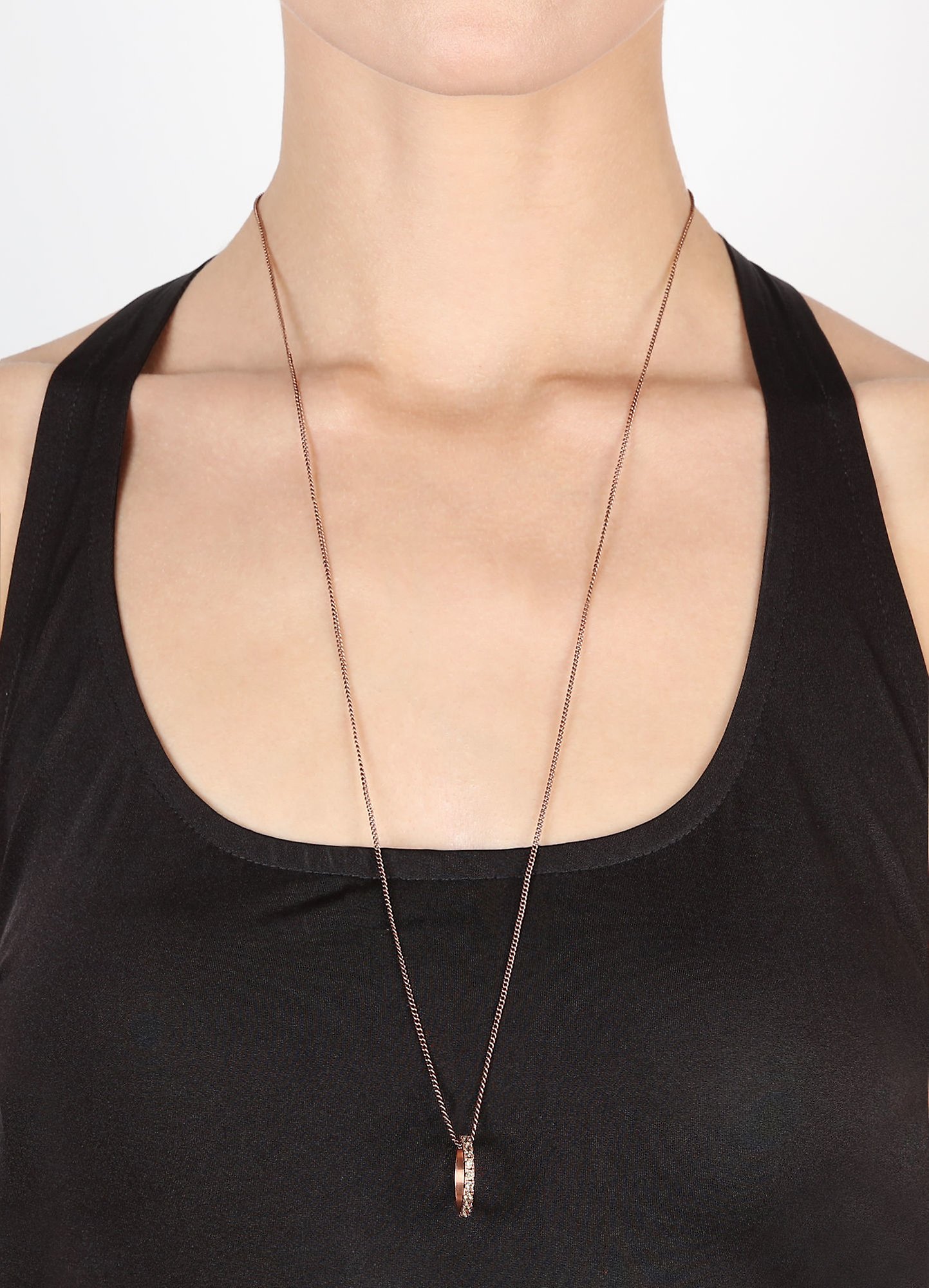 image for Necklace Pendant (Long) Daily Glam Champagne champagne 50 mm