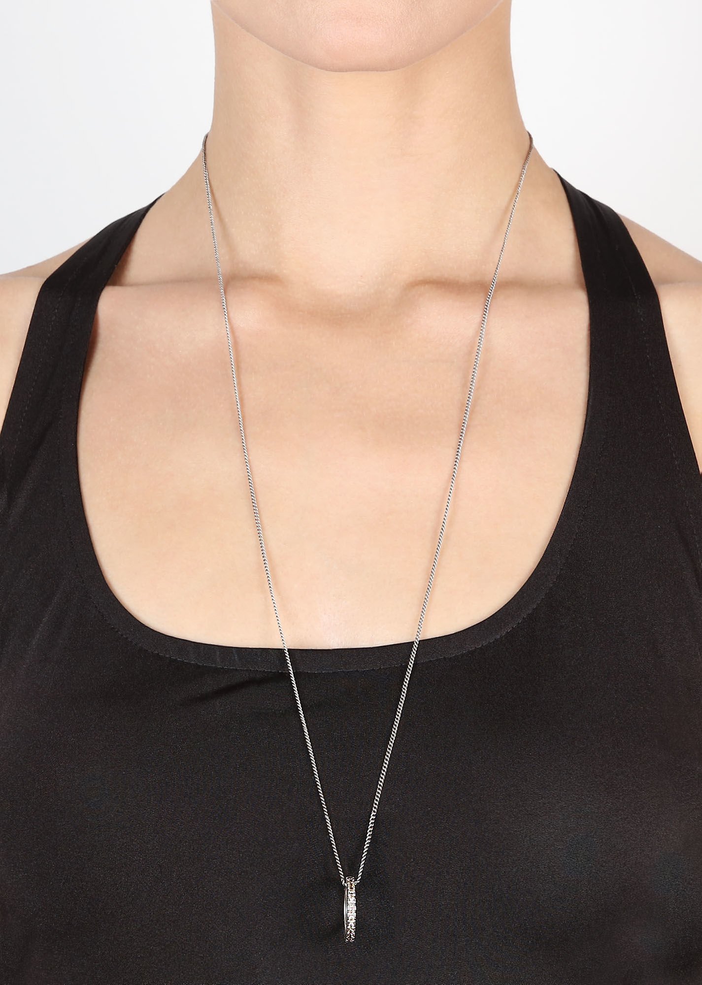 image for Necklace Pendant (Long) Daily Glam Champagne champagne 50 mm