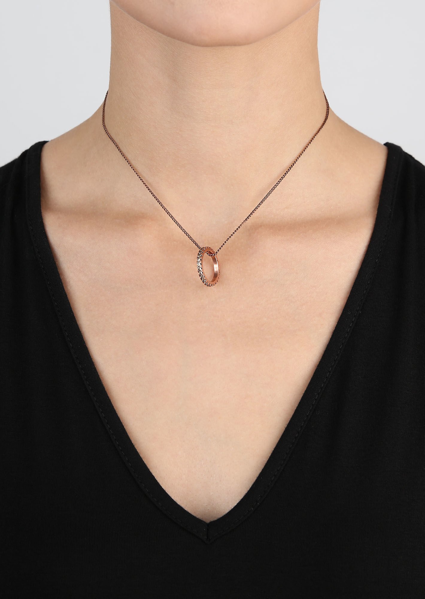 image for Necklace Pendant Daily Glam Champagne champagne 50 mm