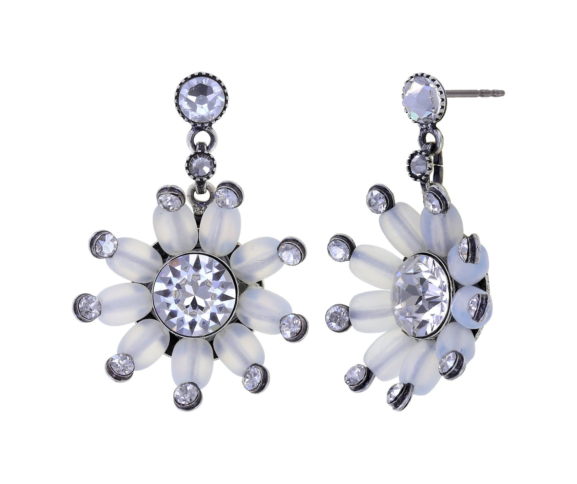 image for Earring Stud Dangling Daisy Riot White  size S
