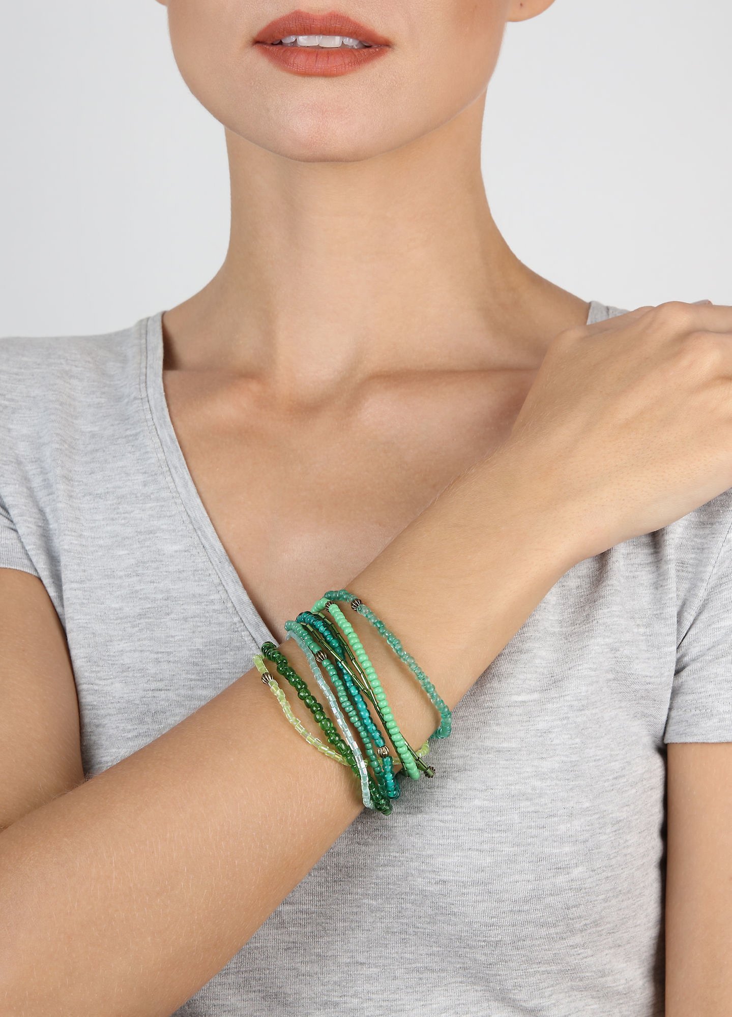 image for Bracelet Elastic Petit Glamour d´Afrique Green  