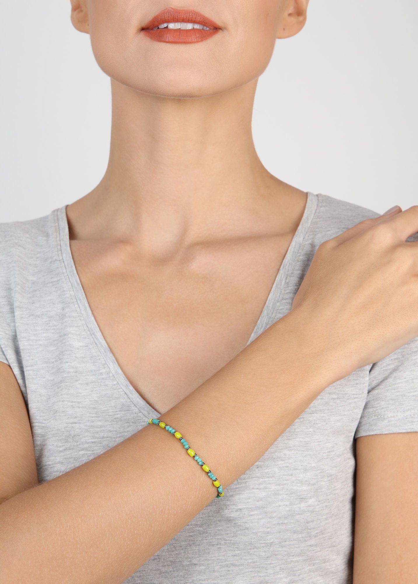 Bild für Armband elastisch Petit Glamour d´Afrique Grün  