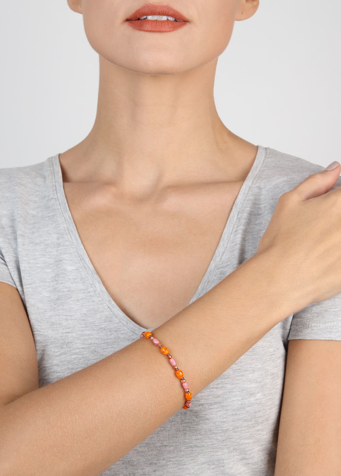 Bild für Armband elastisch Petit Glamour d´Afrique Multi / Orange  
