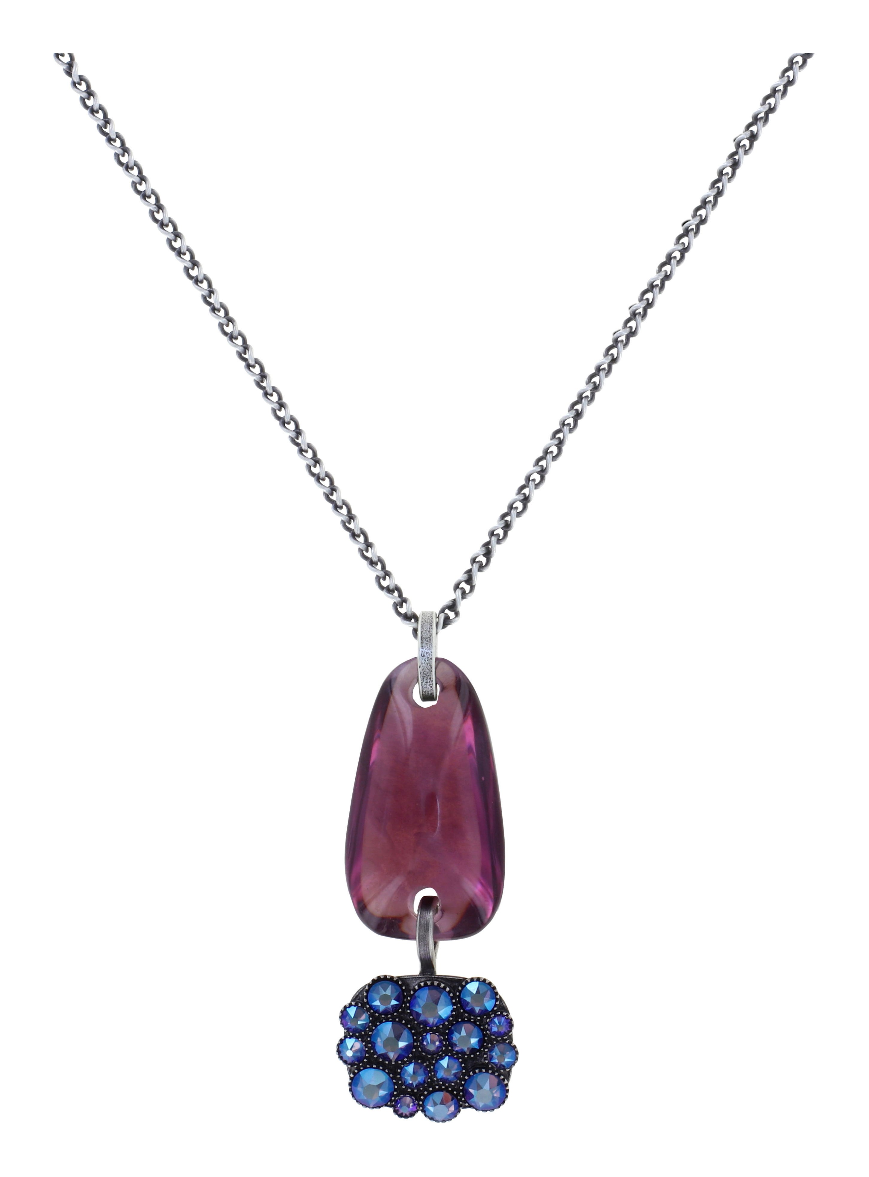 image pour Collier pendant Earth, Wind and Business Bleu / Lila  