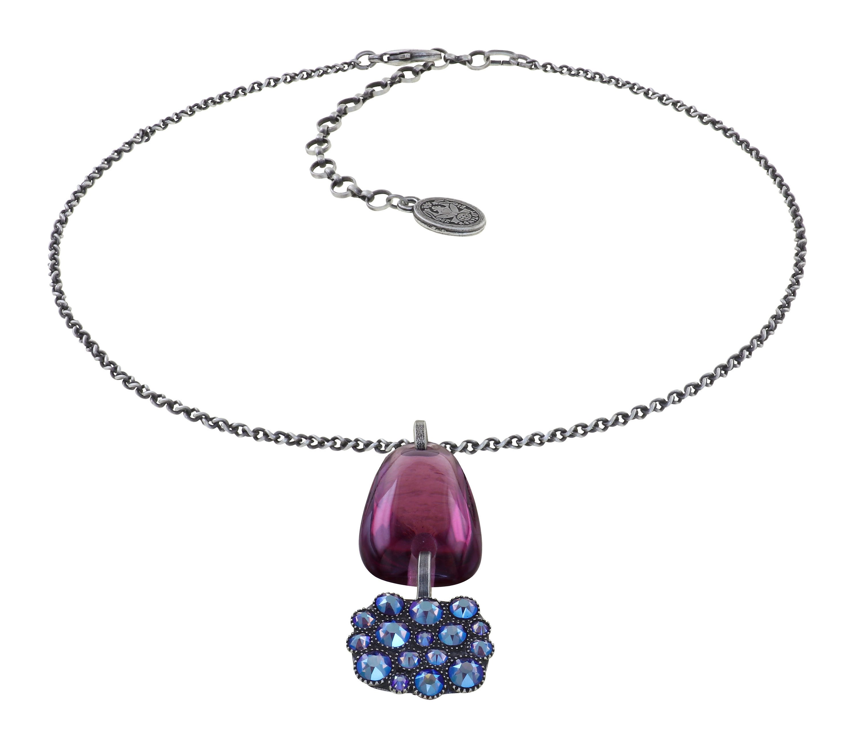 image pour Collier pendant Earth, Wind and Business Bleu / Lila  