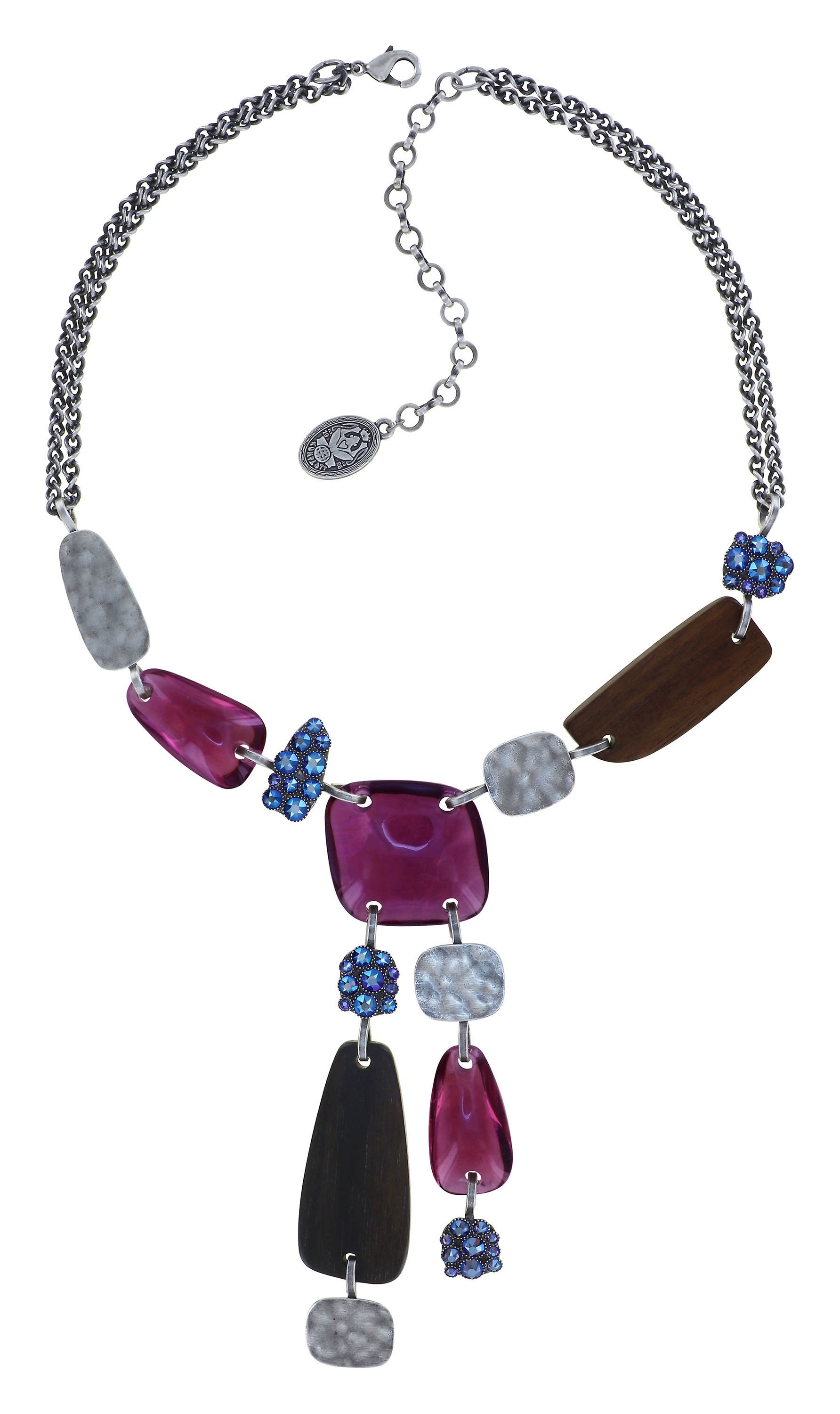 image pour Collier-Y Earth, Wind and Business Bleu / Lila  