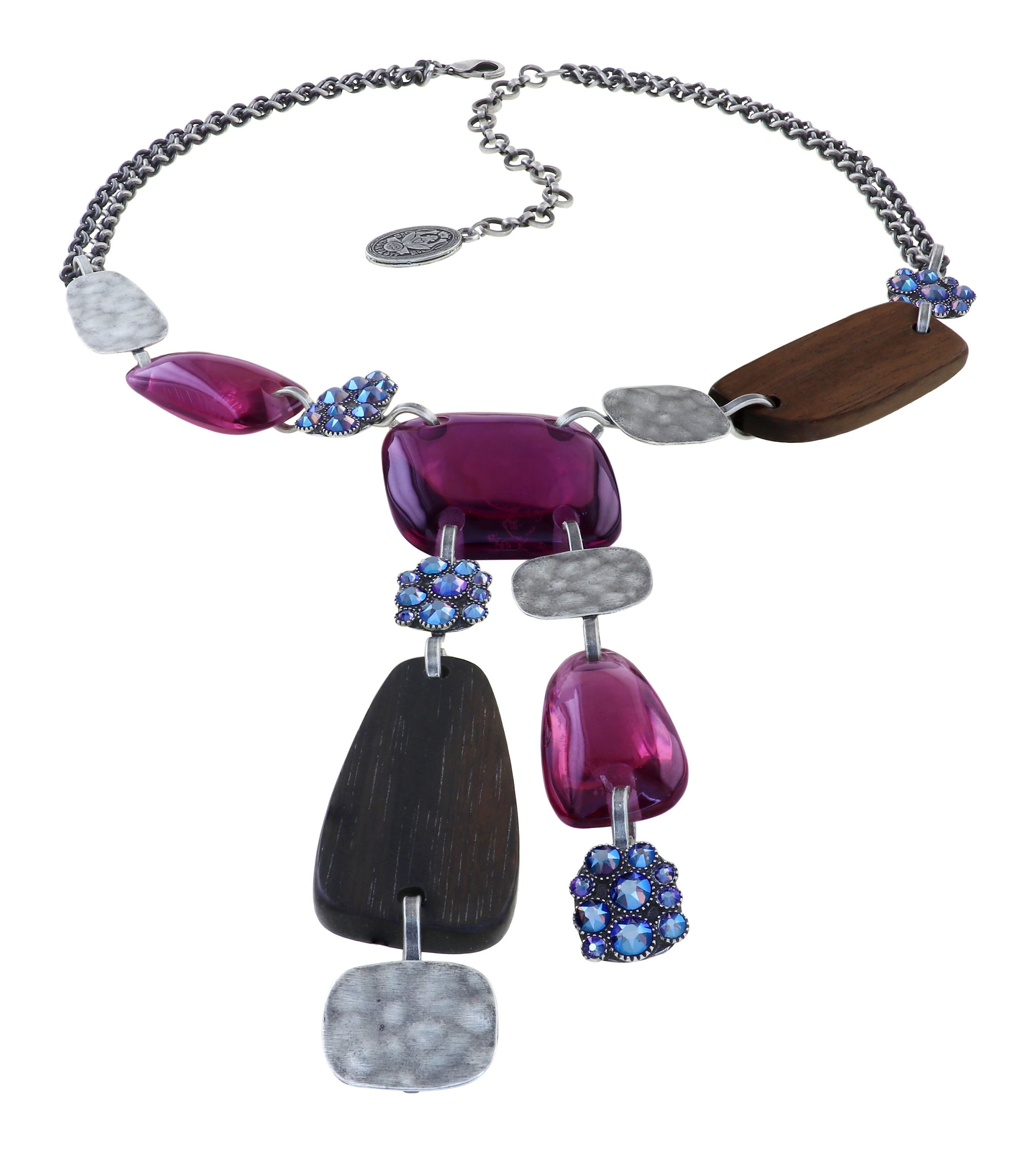 image pour Collier-Y Earth, Wind and Business Bleu / Lila  