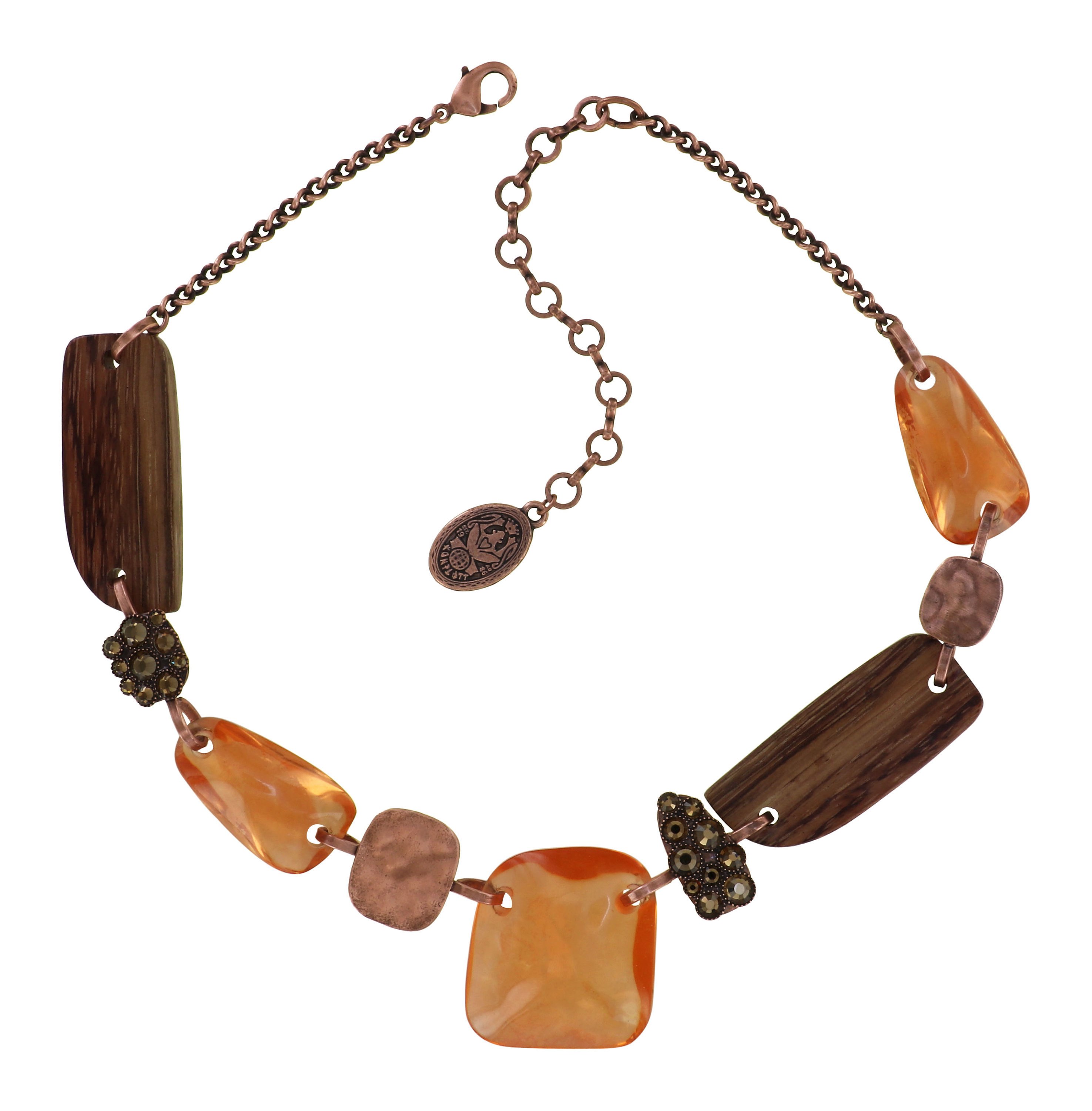 image for Necklace Earth, Wind and Business Brown  