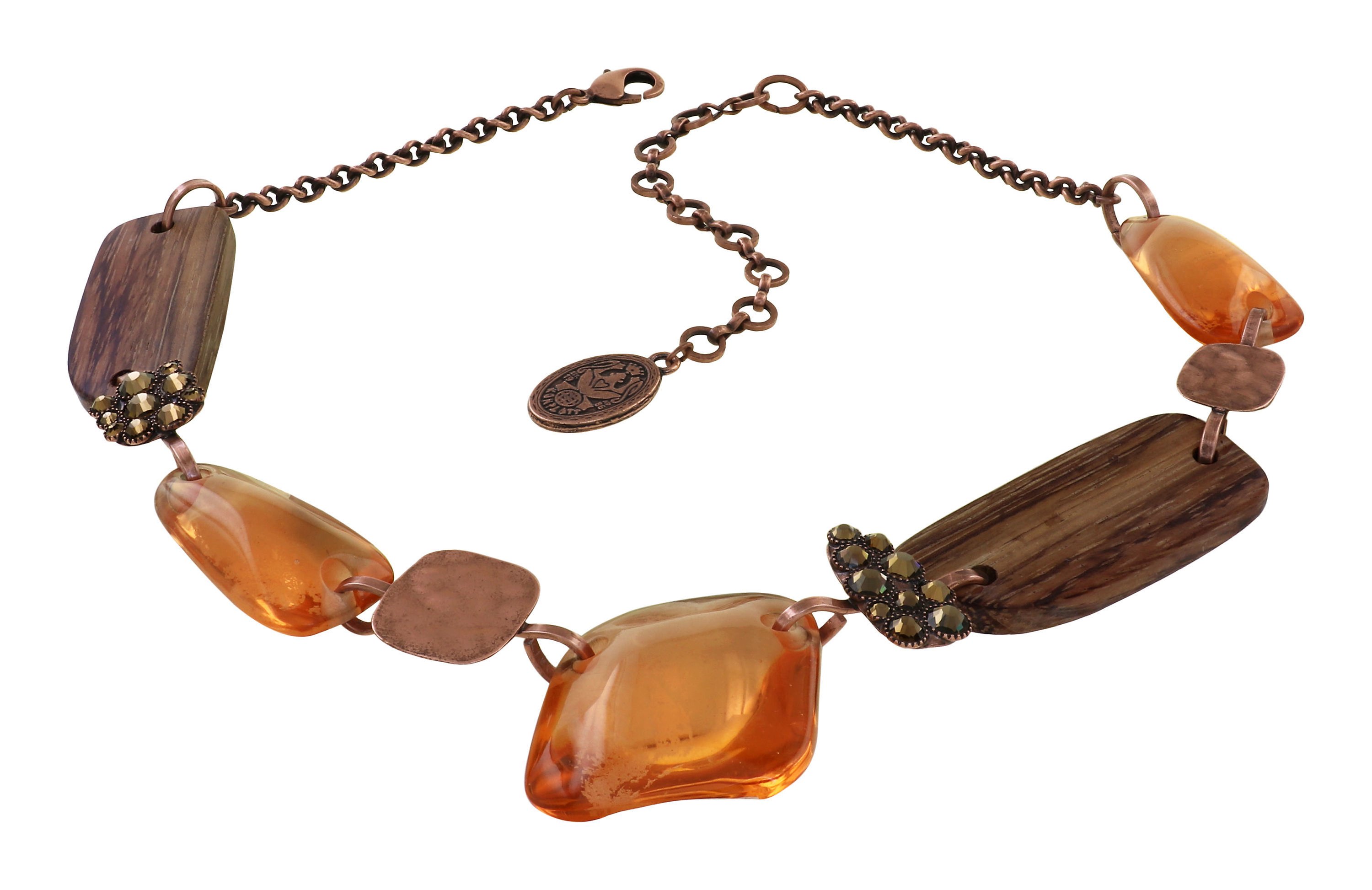 image for Necklace Earth, Wind and Business Brown  