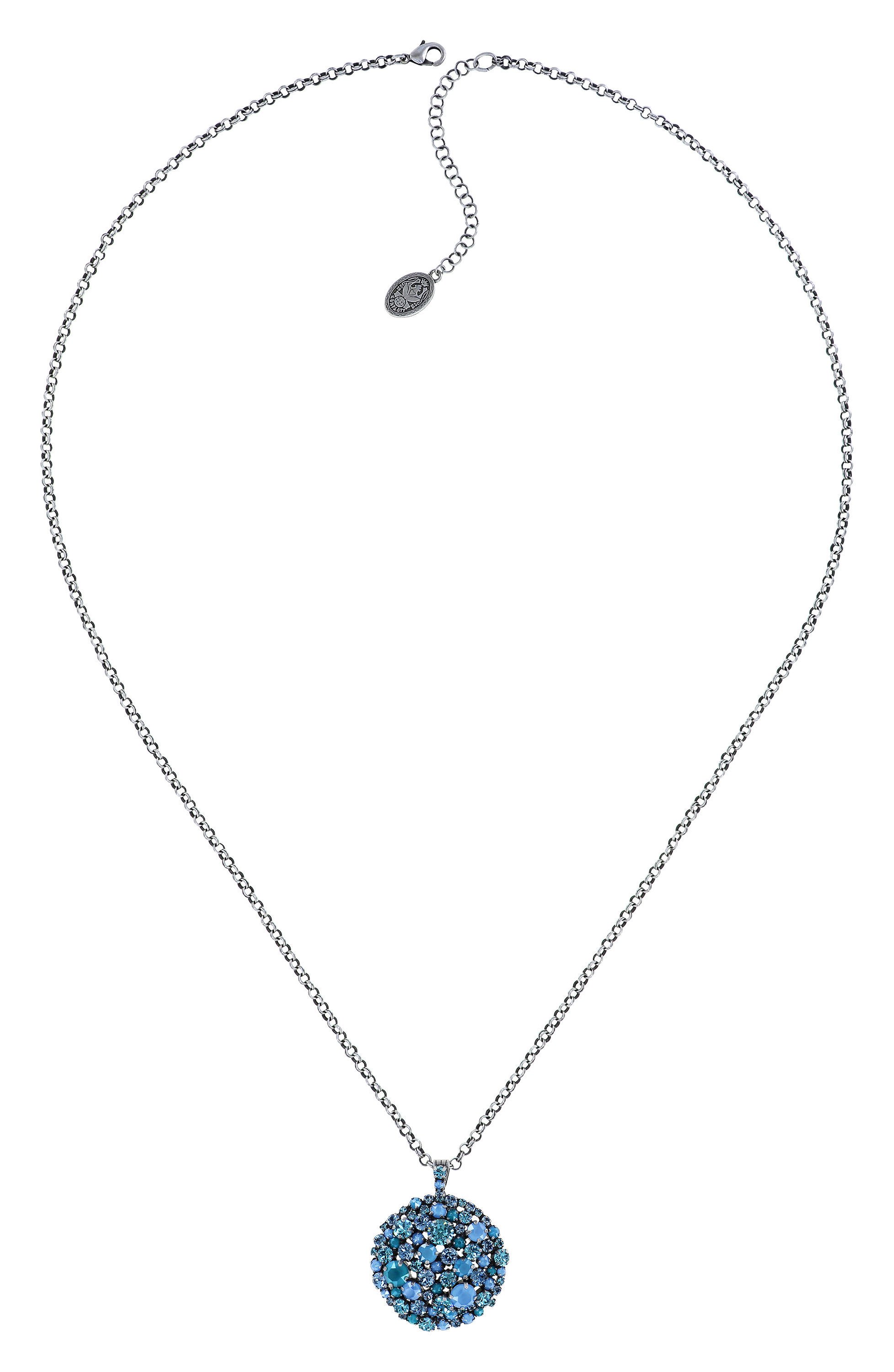 image pour Collier pendant (long) Ballroom Bleu  