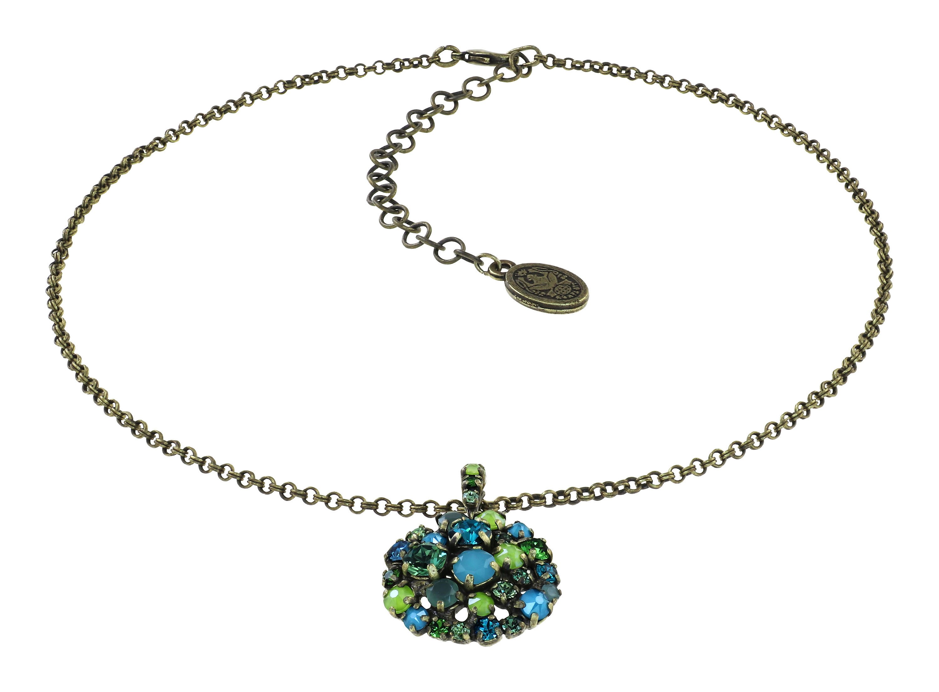 image pour Collier pendant Ballroom Bleu / Vert  