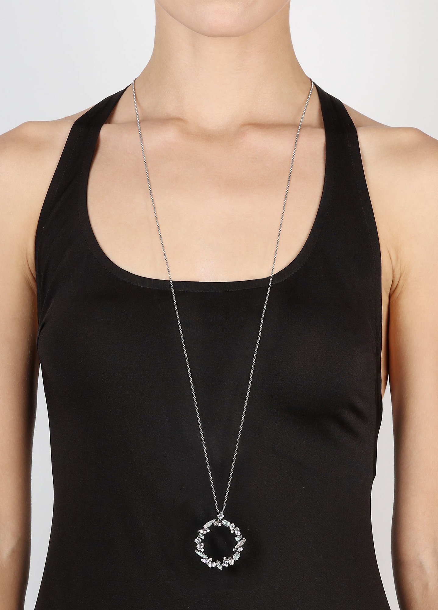 image pour Collier pendant (long) Abegail Multi Pastel  