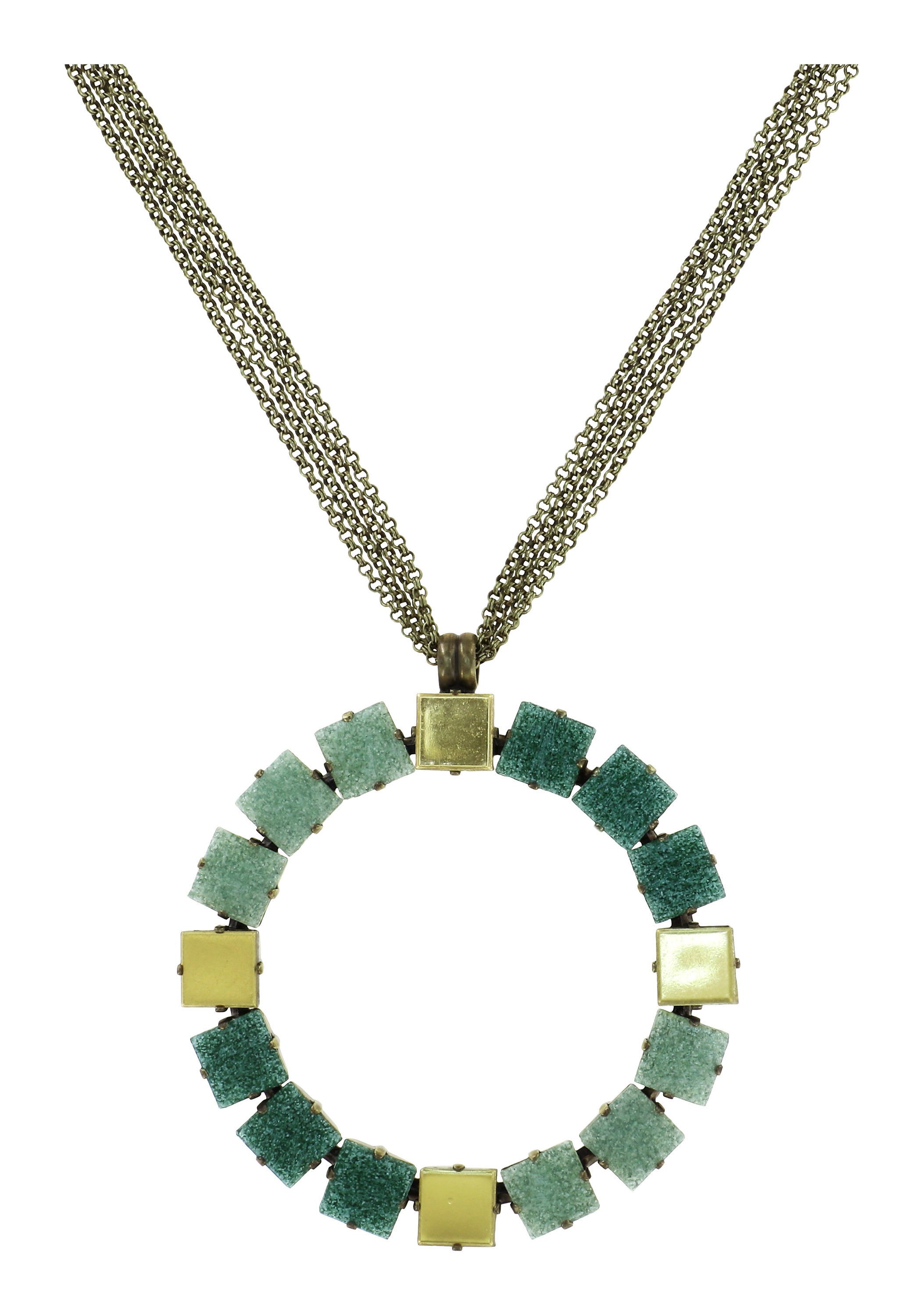 image for Necklace Pendant Cleo Green  