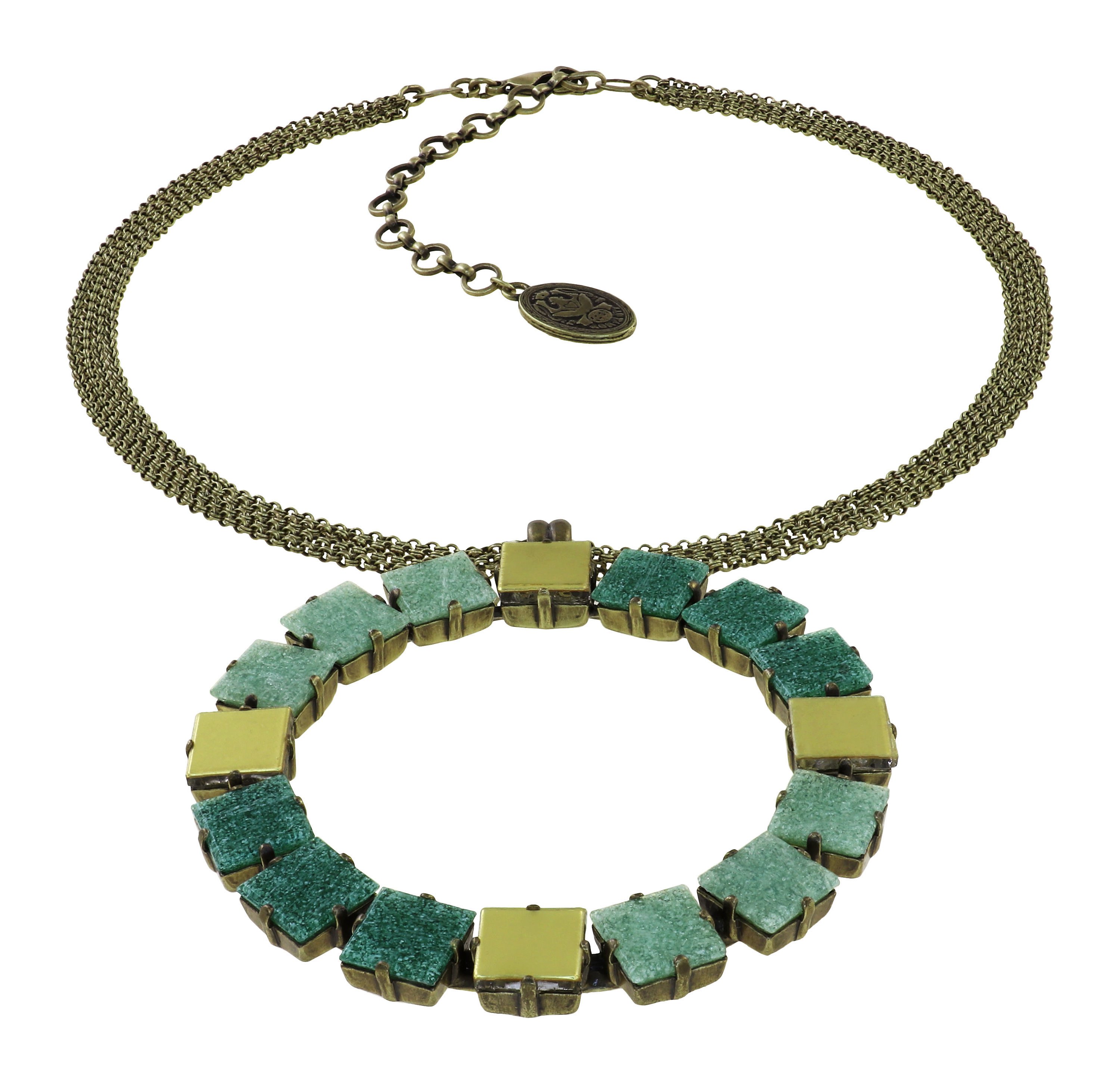 image for Necklace Pendant Cleo Green  