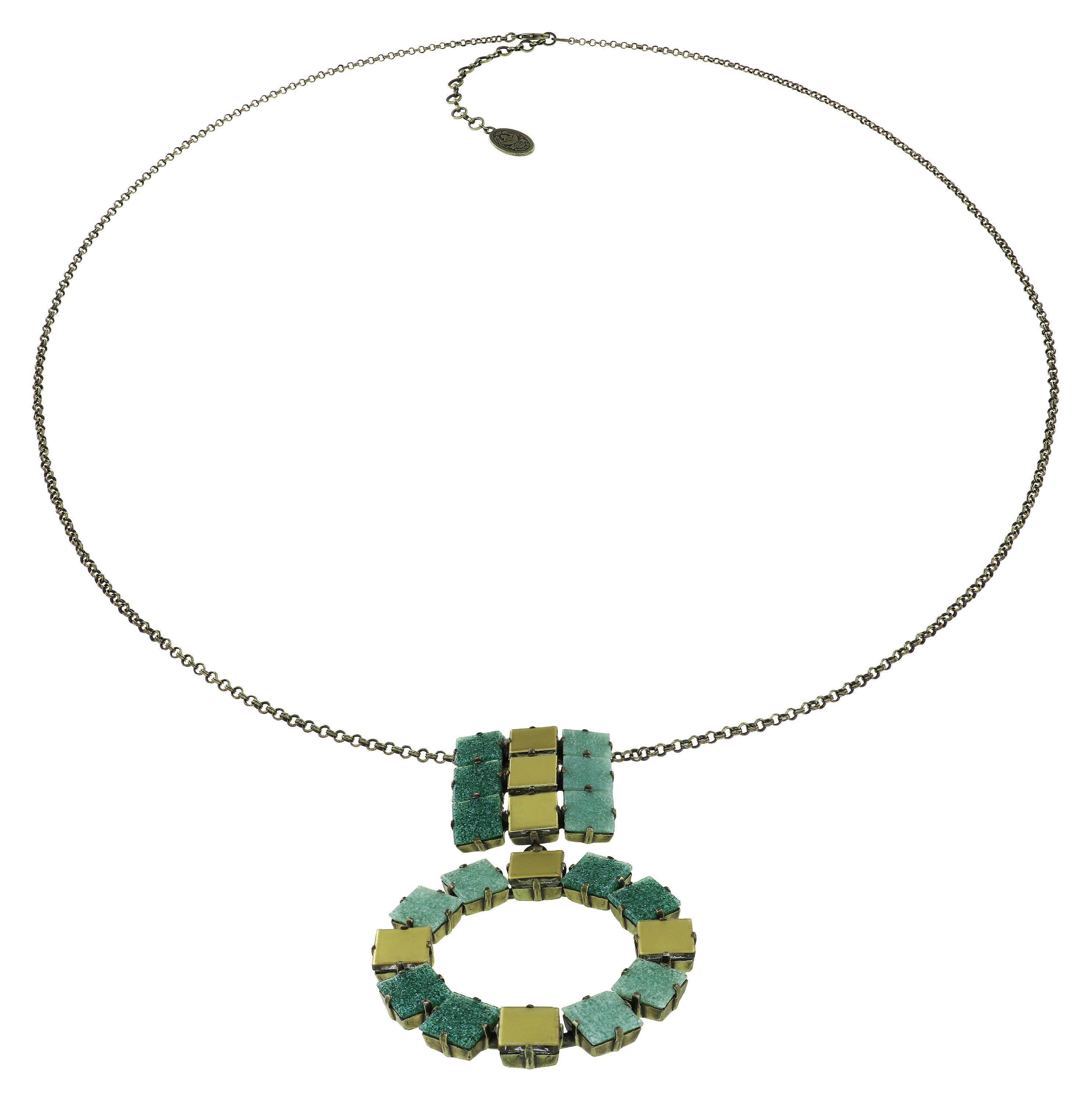 image pour Collier pendant (long) Cleo Vert  