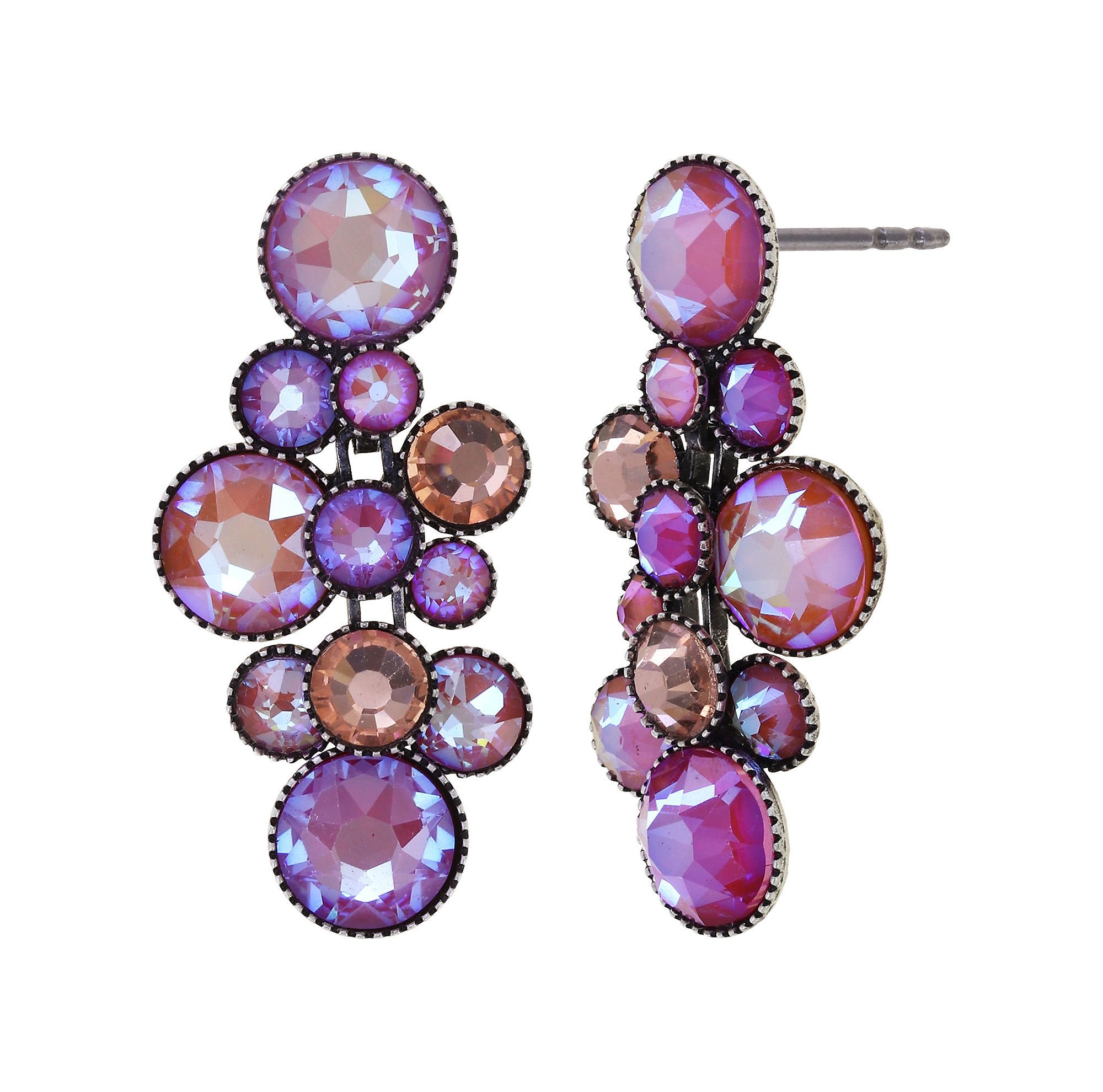 image pour Clou d'oreille pendant Water Cascade Rose  