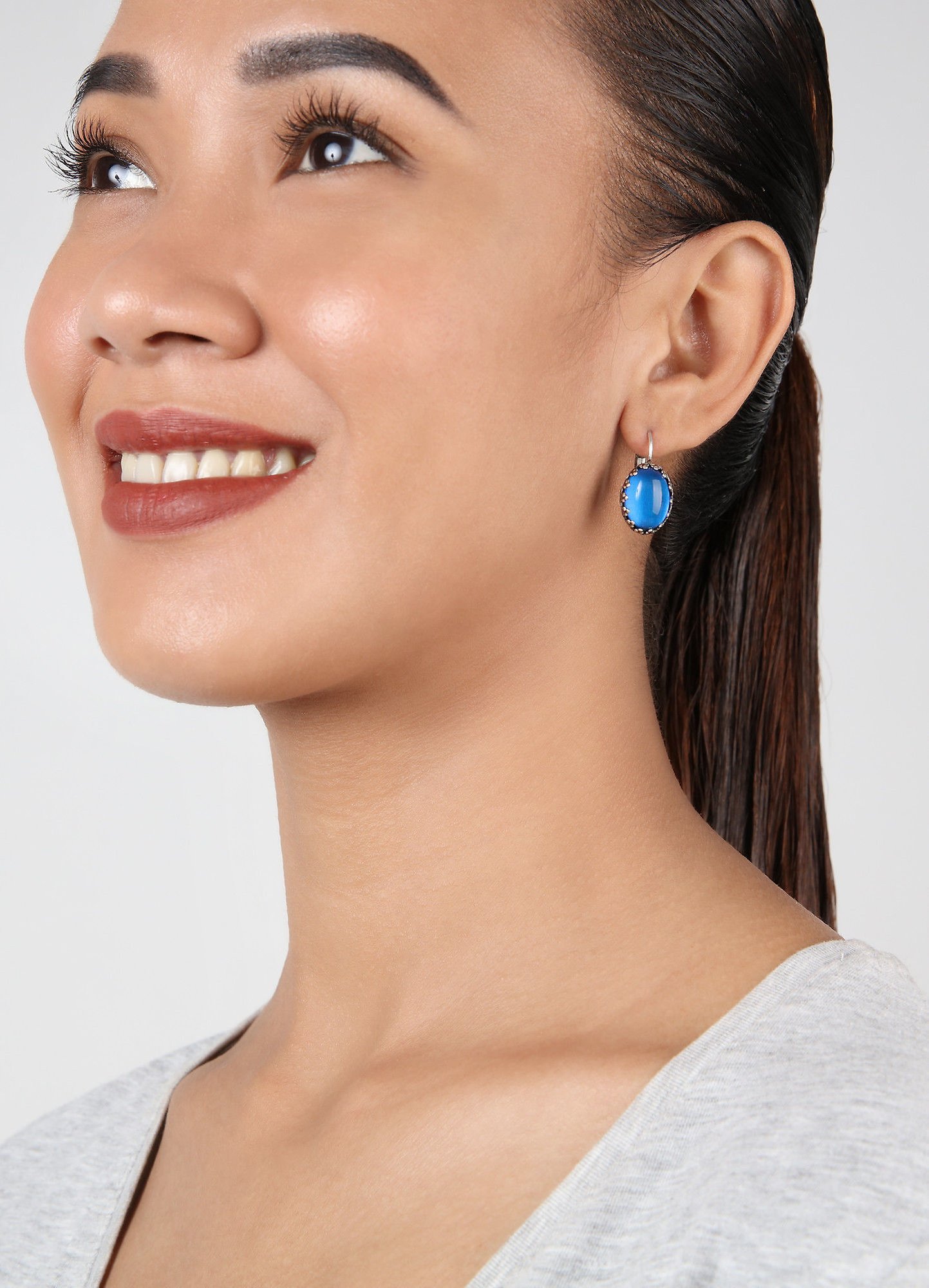 image for Earring Eurowire Jelly Star Blue  