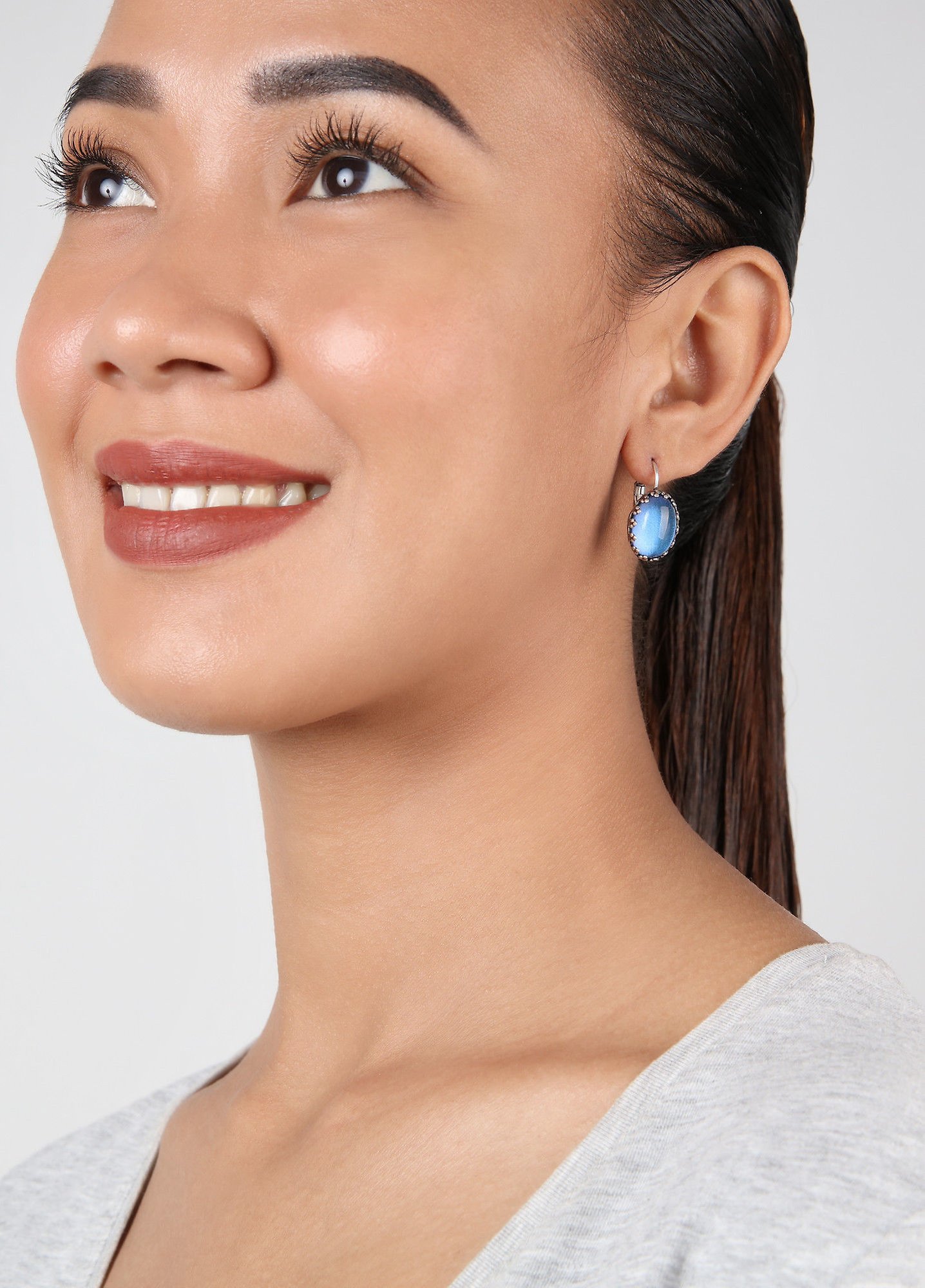 image pour Boucles d'oreilles Eurowire Jelly Star Bleu  