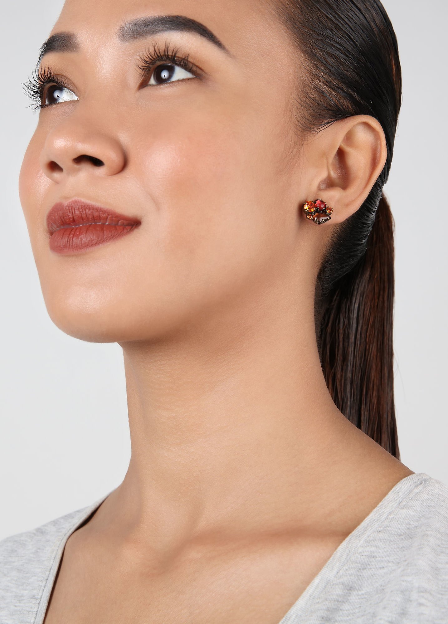 image pour Clou d'oreille Jelly Star Marron  