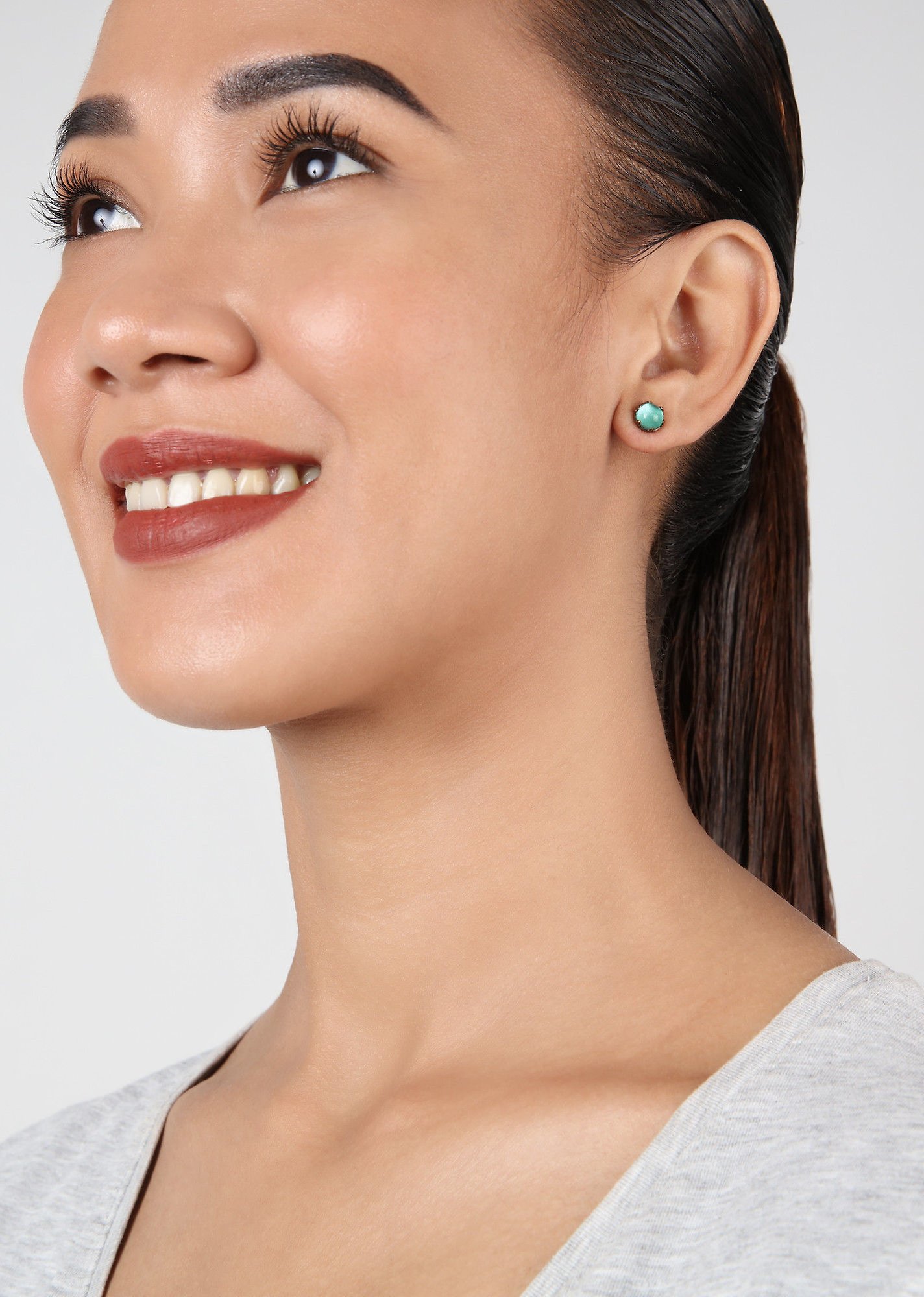 image for Earring Stud Jelly Star Green  