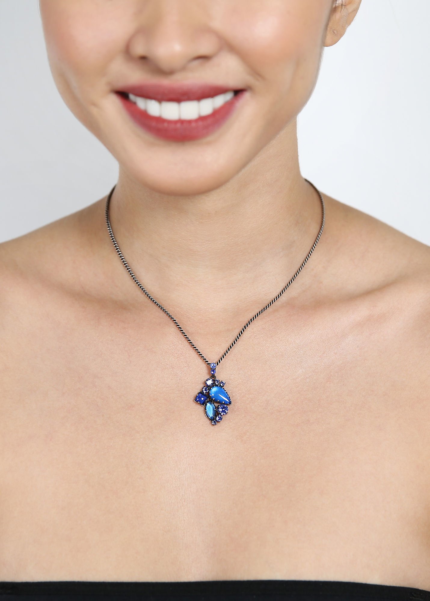 image pour Collier pendant Jelly Star Bleu  