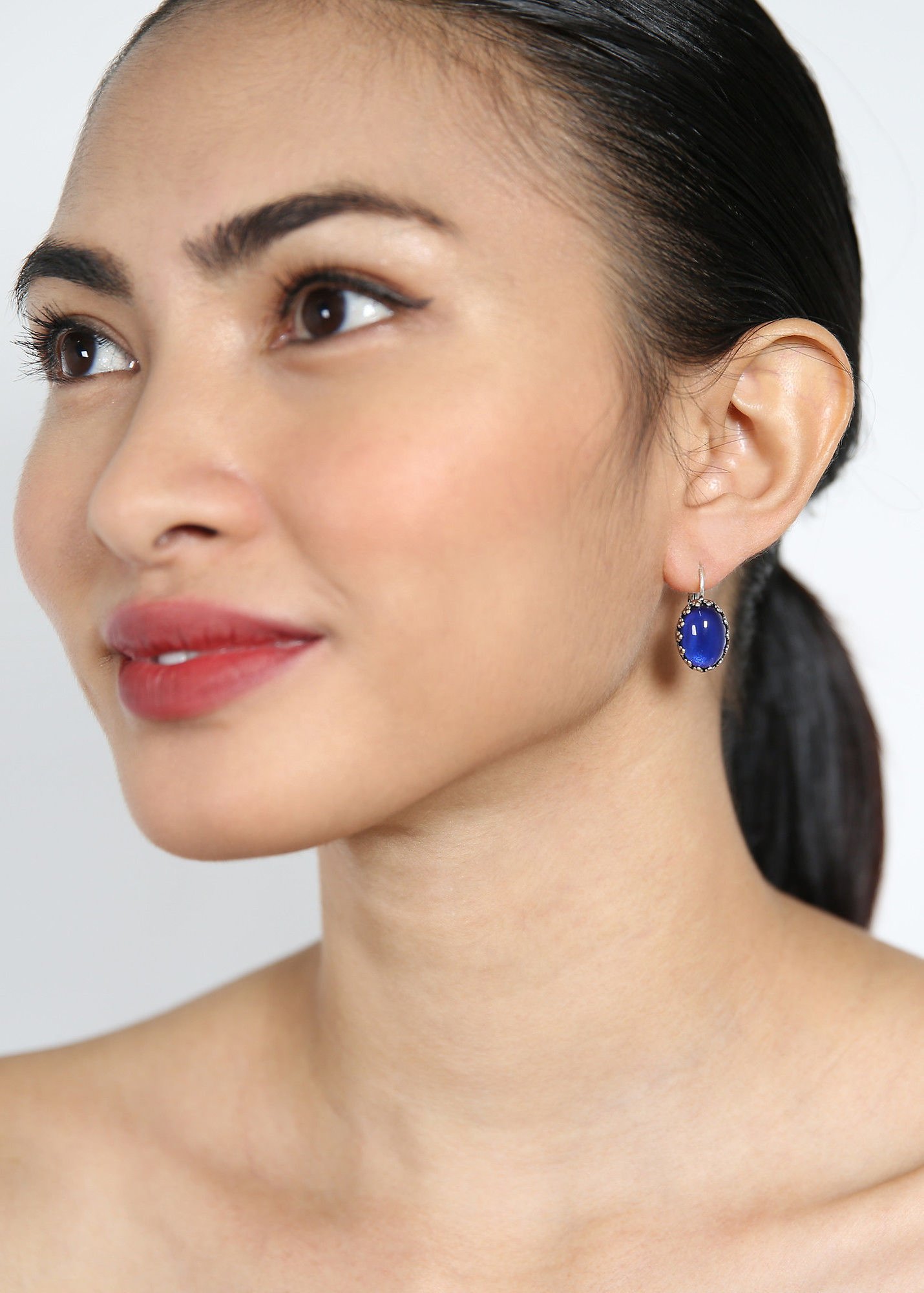 image pour Boucles d'oreilles Eurowire Jelly Star Bleu  