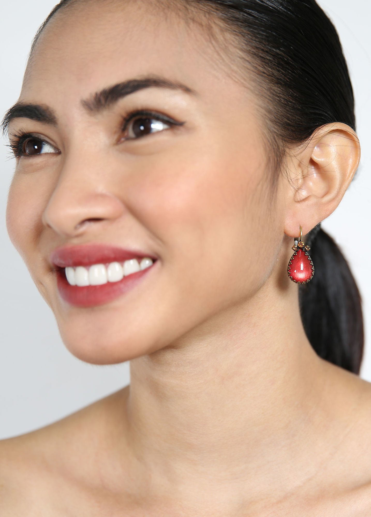 image for Earring Eurowire Jelly Star Brown  