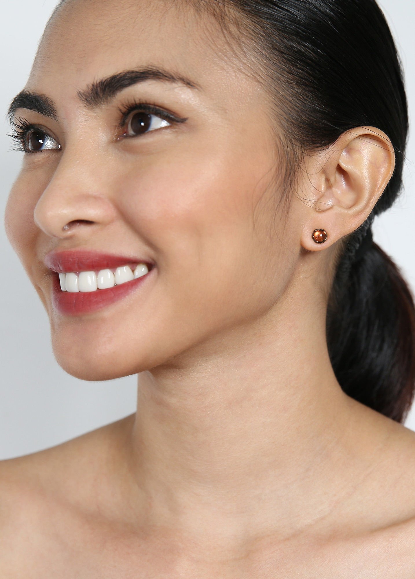 image pour Clou d'oreille Jelly Star Marron  