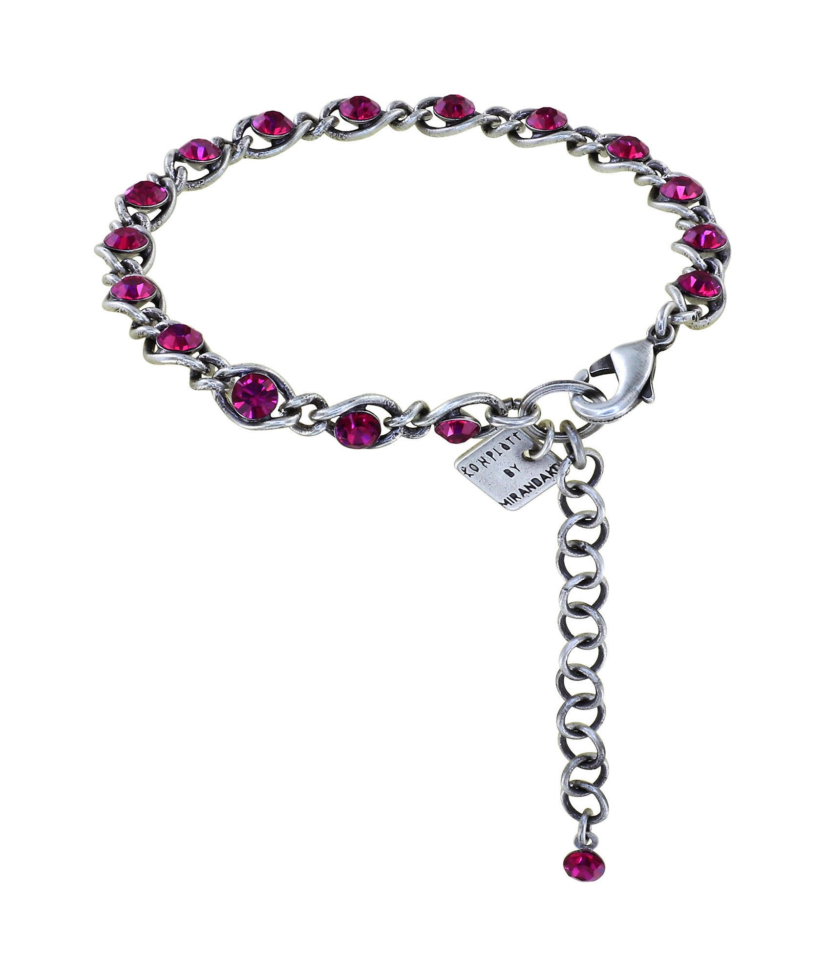 image for Bracelet Magic Fireball Dark Rose fuchsia Classic Size (21mm Ø)