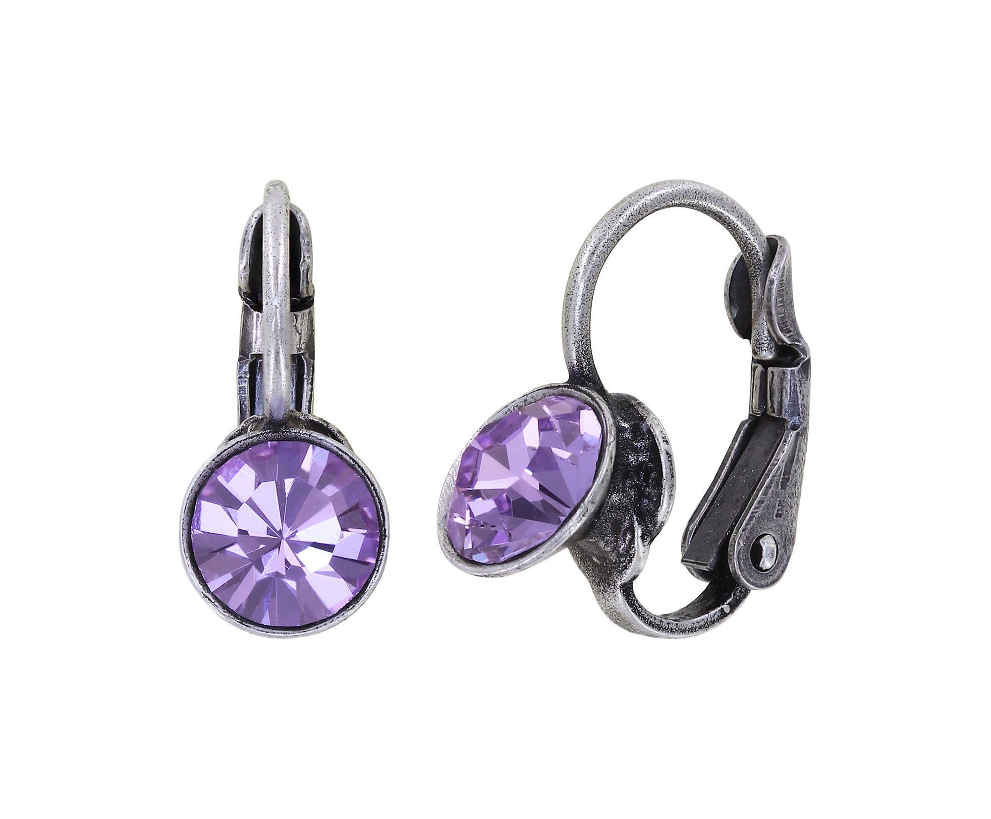 image for Earring Eurowire Black Jack Lila violet SS 29