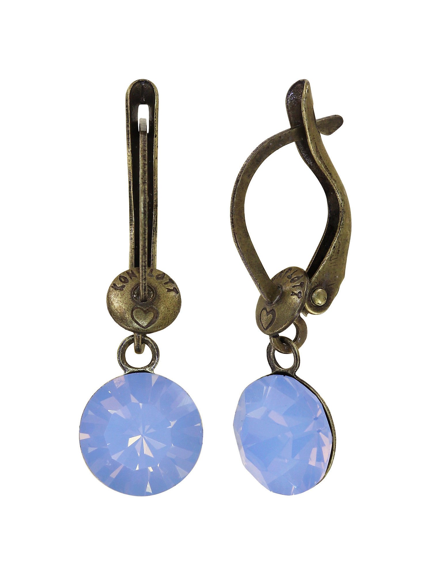 Bild für Ohrringe baumelnd Black Jack Hellblau lt. sapphire opal SS 39