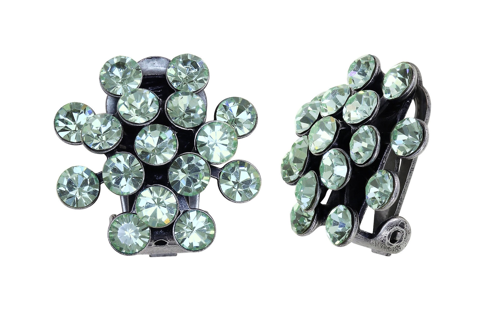 image for Earring Clip Magic Fireball Light Green chrysolite Classic Size (21mm Ø)