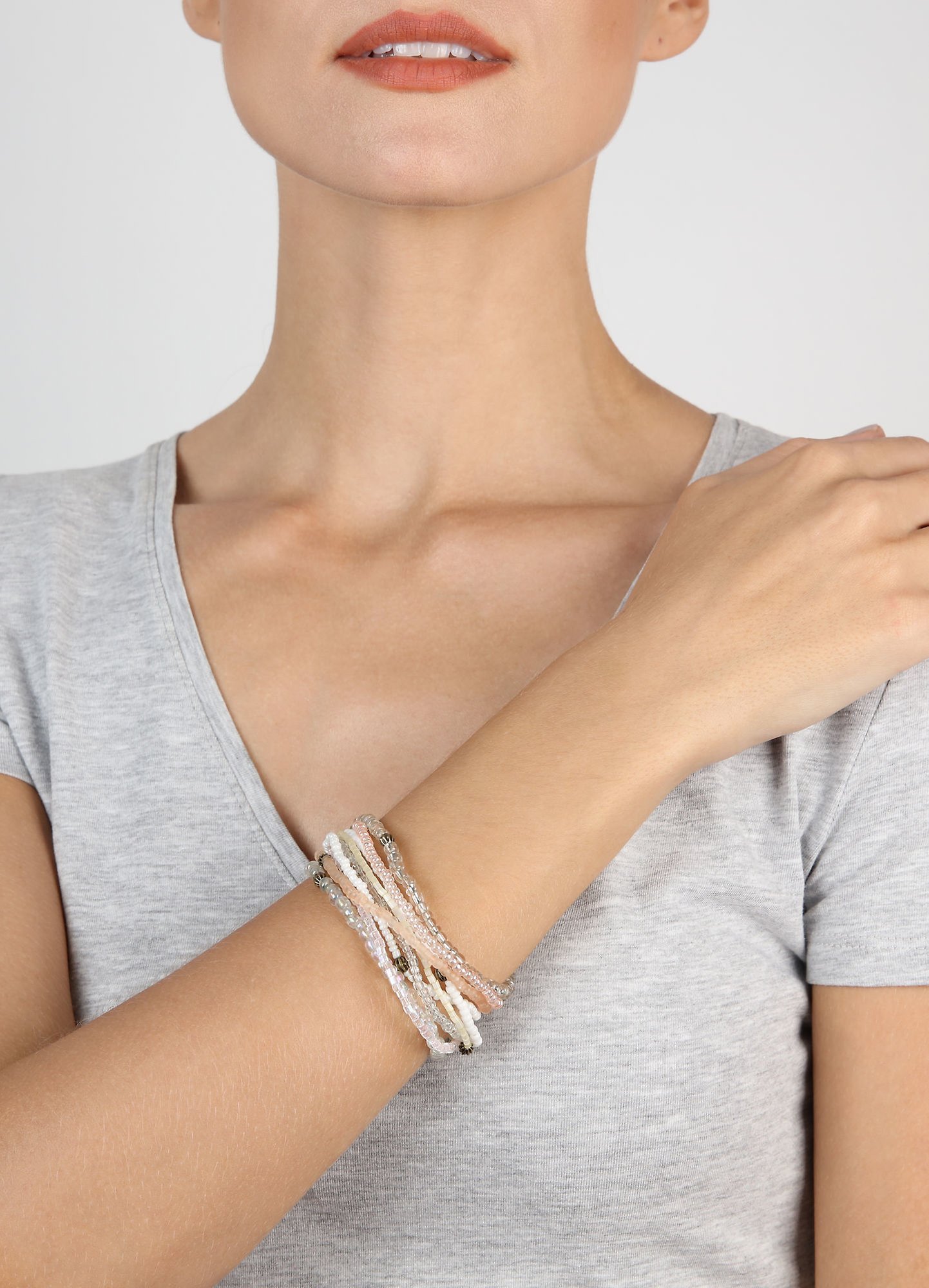 image for Bracelet Elastic Petit Glamour d´Afrique White  