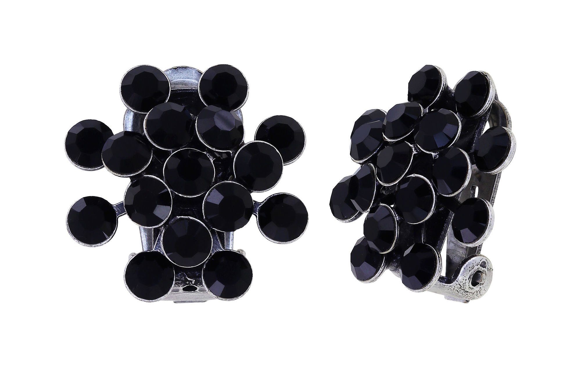 image pour Boucles d'oreilles Clip Magic Fireball Noir jet Classic Size (21mm Ø)