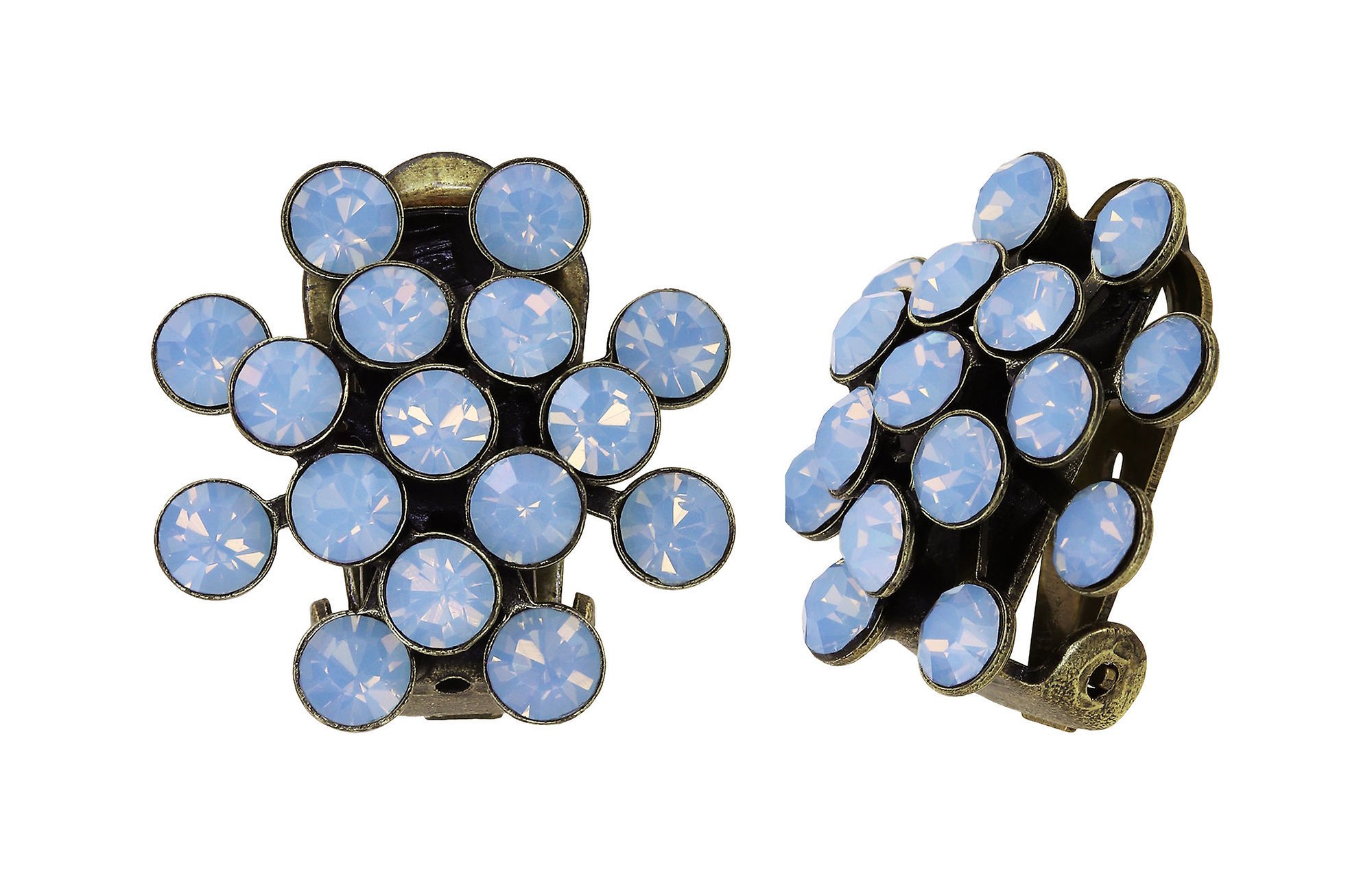 Bild für Ohrringe mit Clip Magic Fireball Blau lt. sapphire opal Classic Size (21mm Ø)