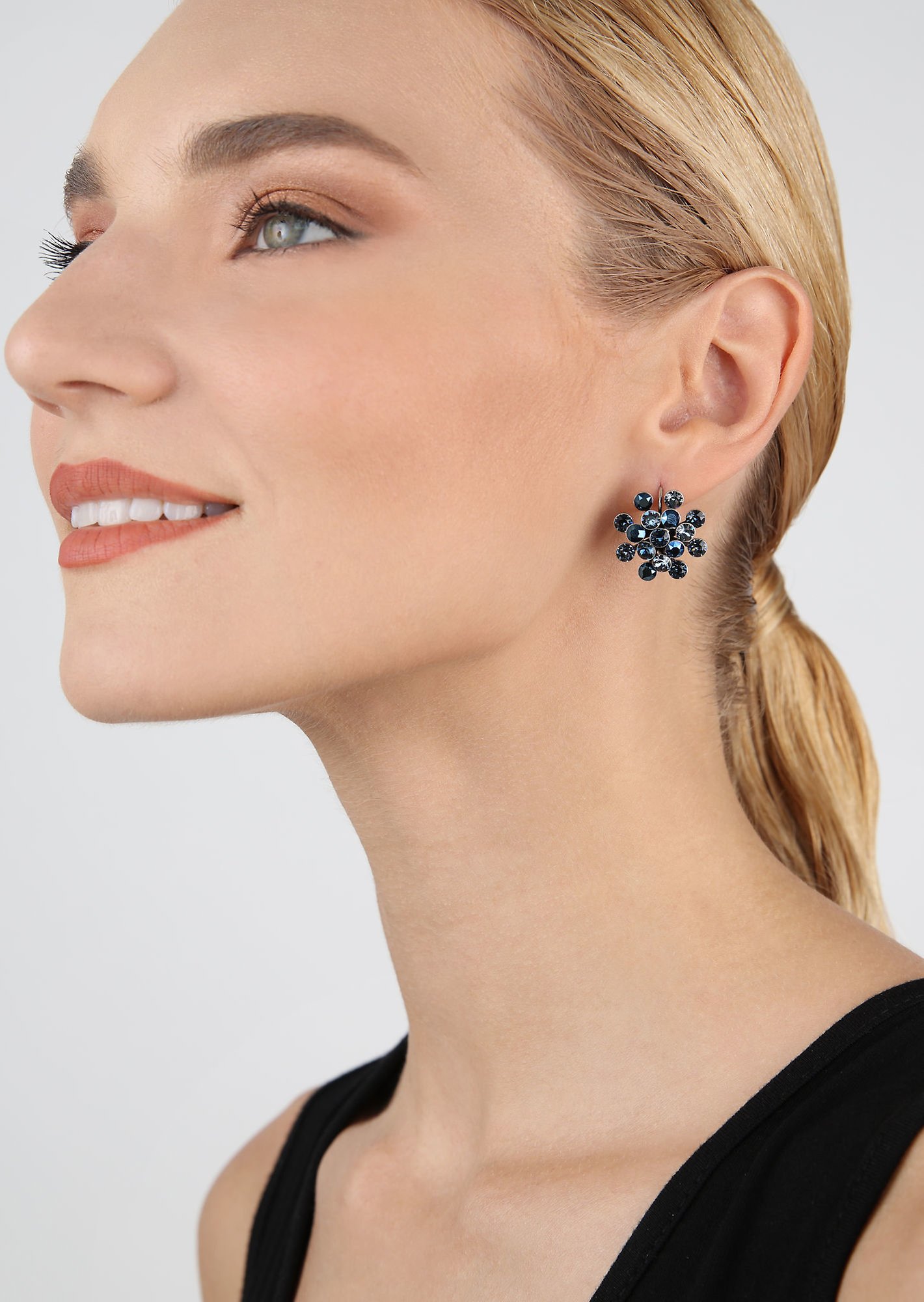 image for Earring Eurowire Magic Fireball Magnetic Blues Blue Classic Size (21mm Ø)