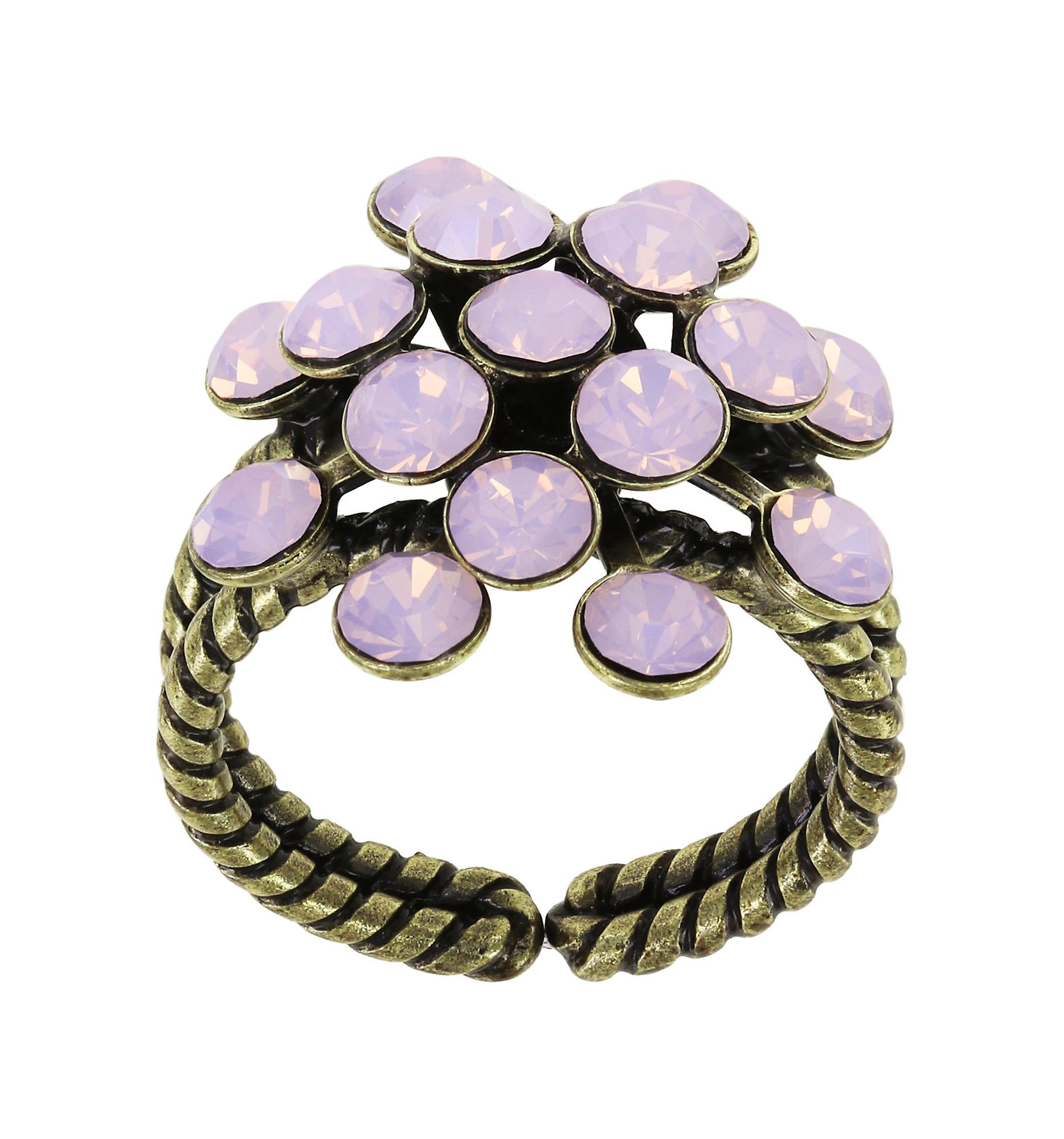 для изображений Кольцо Magic Fireball Pink rose opal Classic Size (21mm Ø)