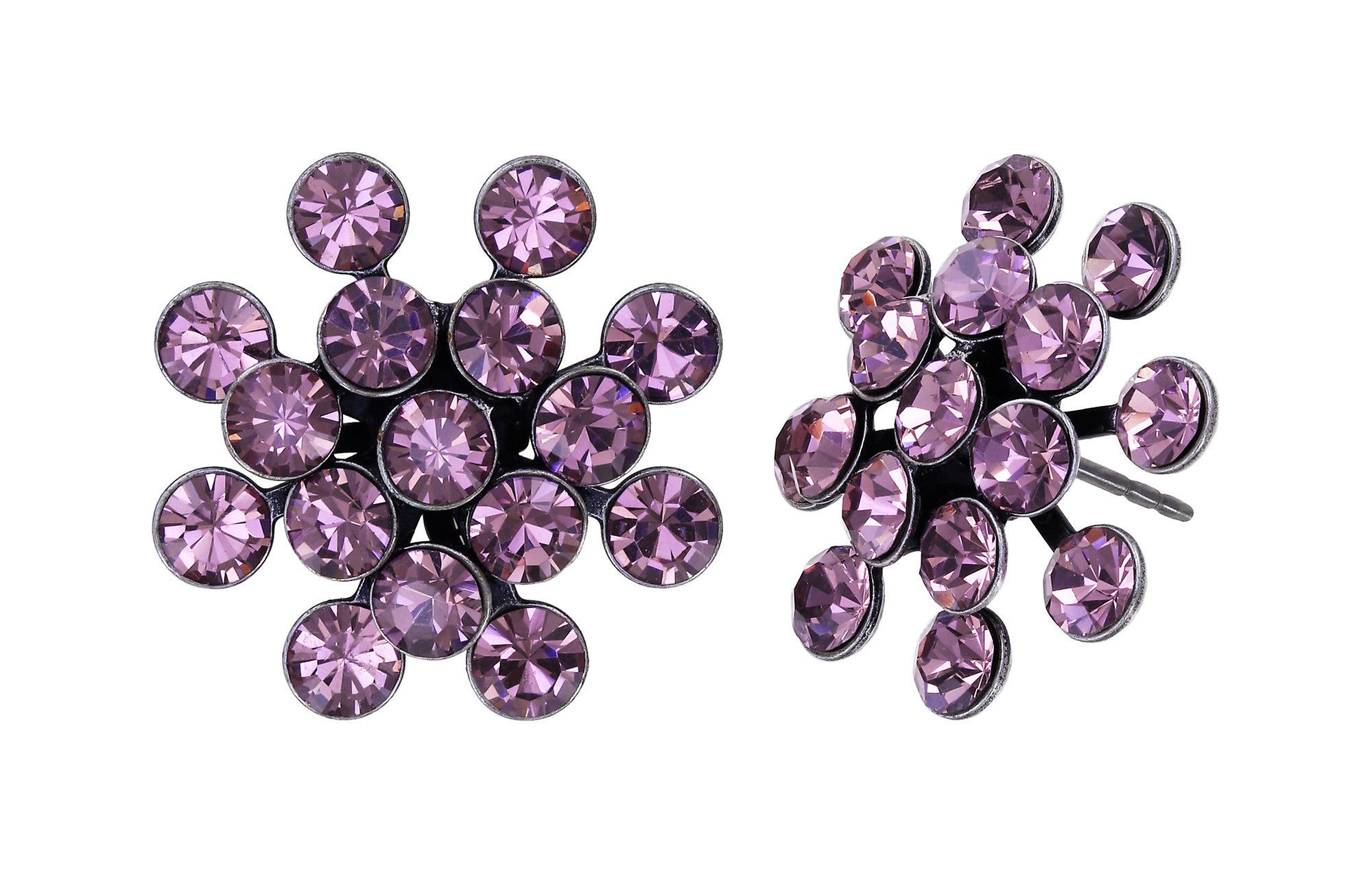 image for Earring stud Magic Fireball Lila light amethyst Classic Size (21mm Ø)