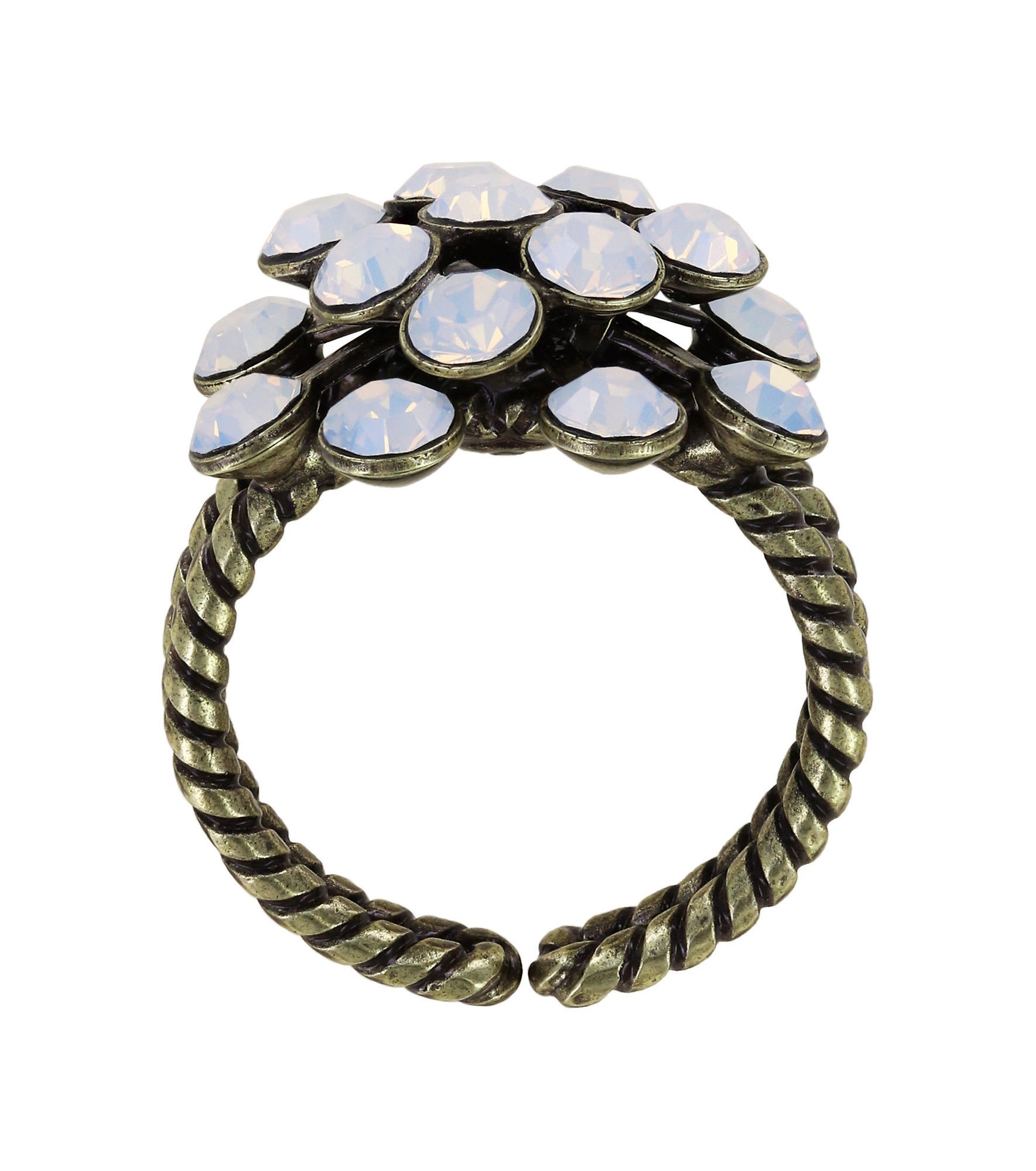 image pour Anneau Magic Fireball Blanc white opal Classic Size (21mm Ø)